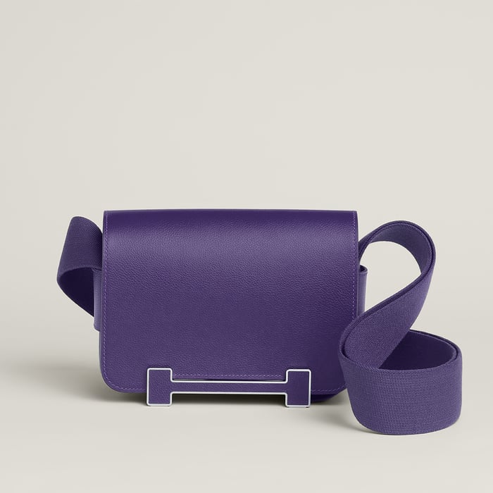 Purple Hermès Geta Bag