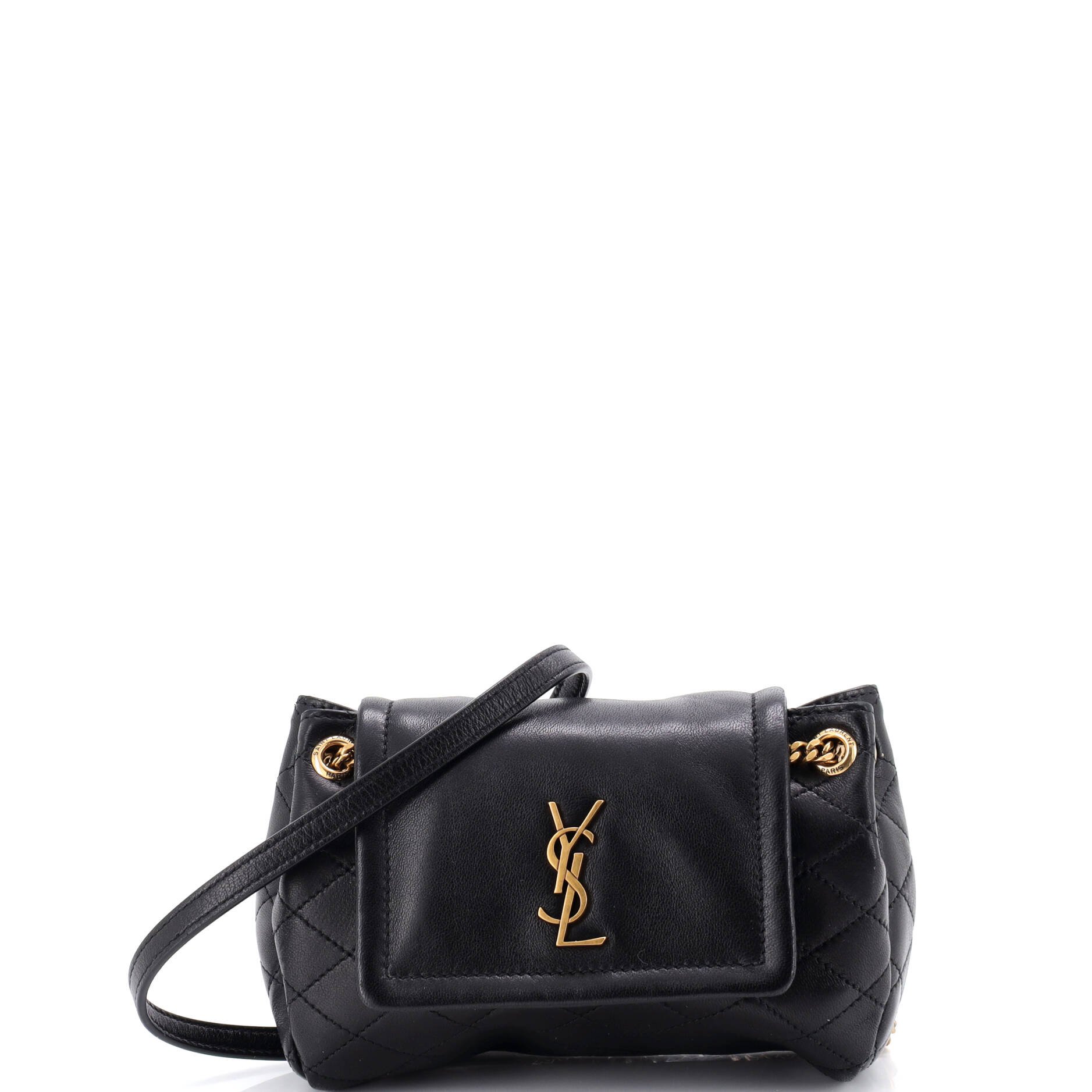 Saint Laurent Nolita Satchel Quilted Leather Mini