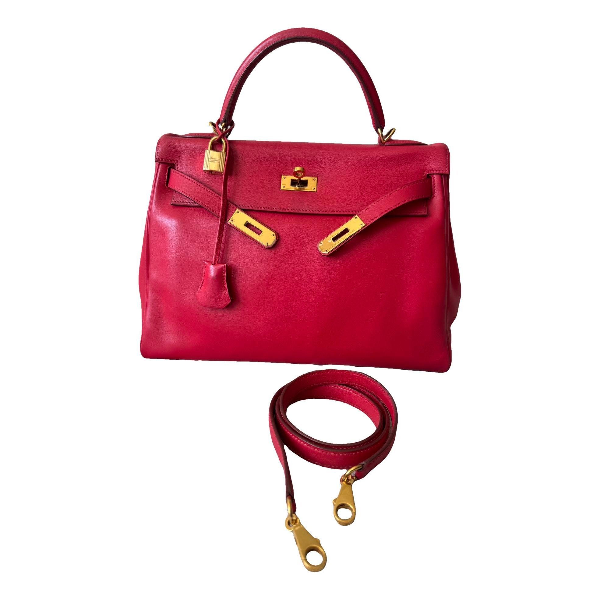 Kelly 32 leather handbag