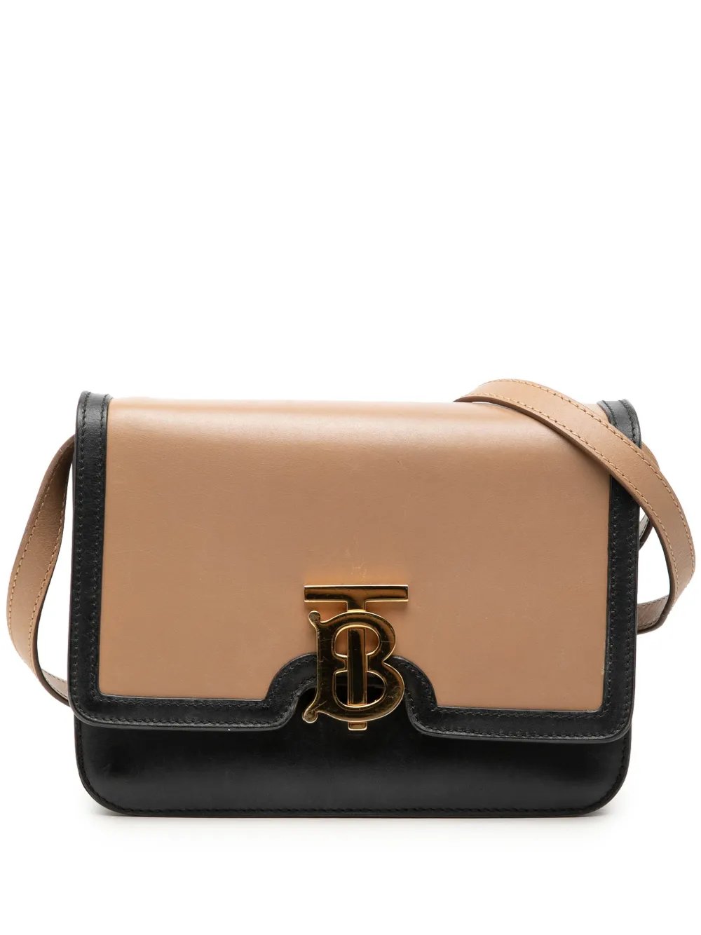 2018-2026 Small Bicolor Smooth Calfskin TB crossbody bag