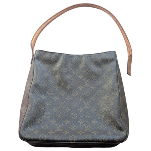 Looping leather handbag