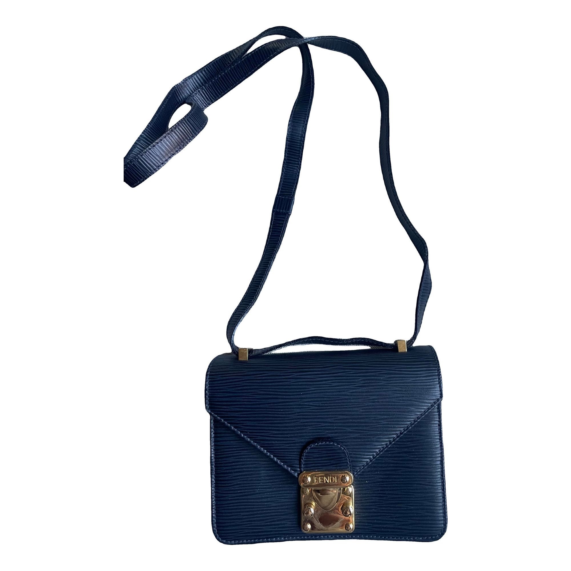 Leather clutch bag
