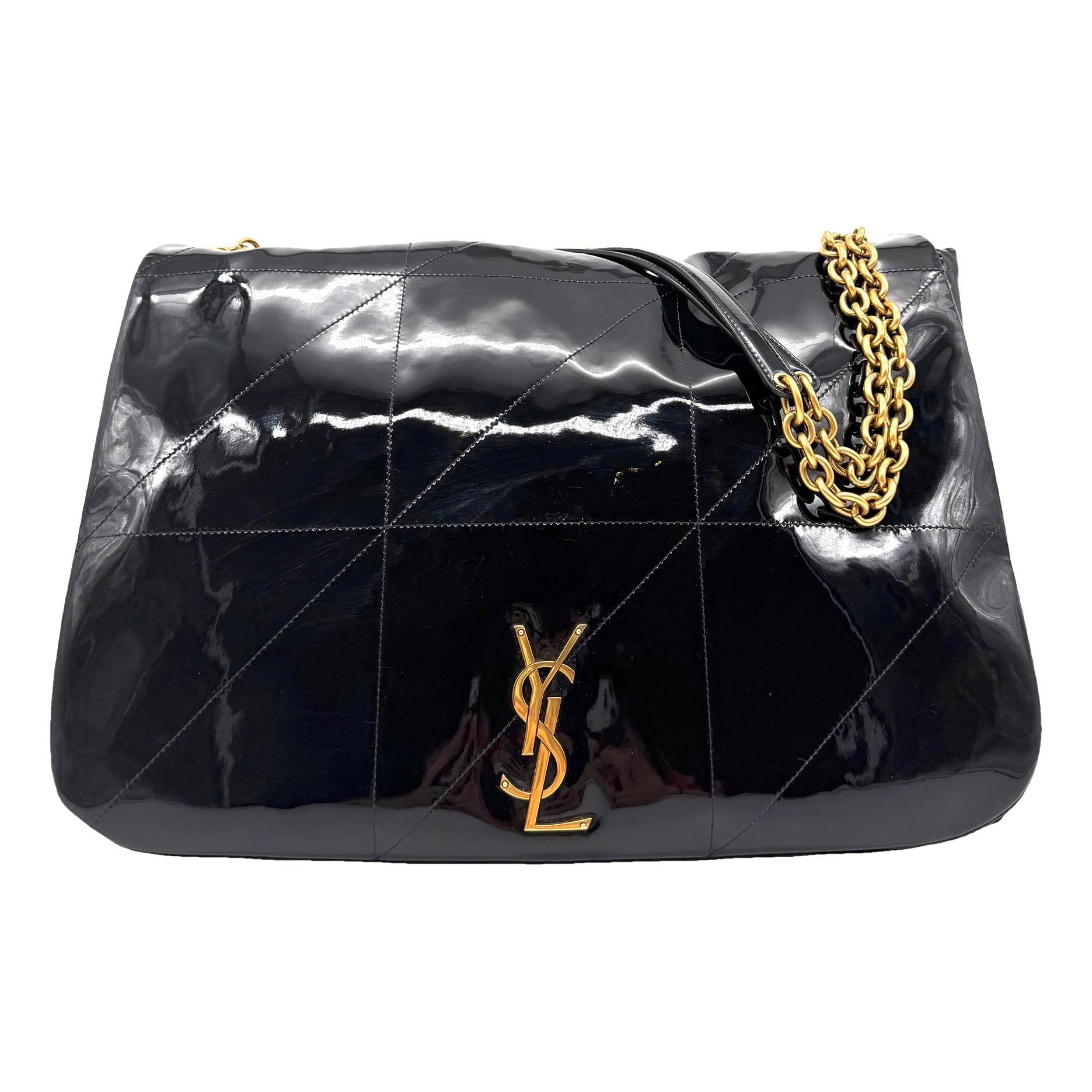 Jamie patent leather handbag