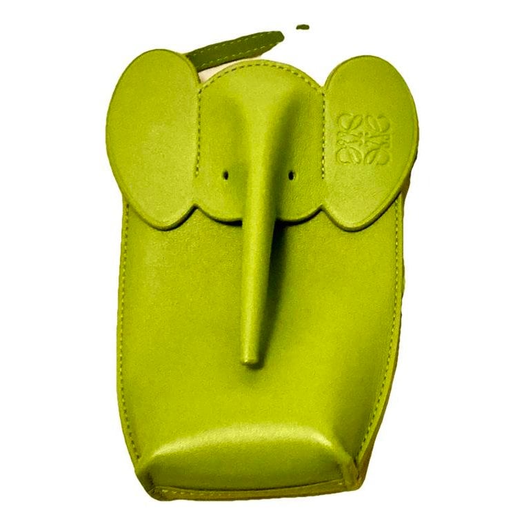 Animals leather clutch bag