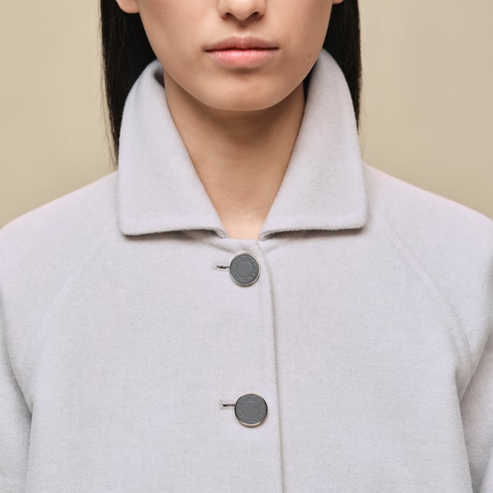 Gris Pervenche Cashmere Jacket