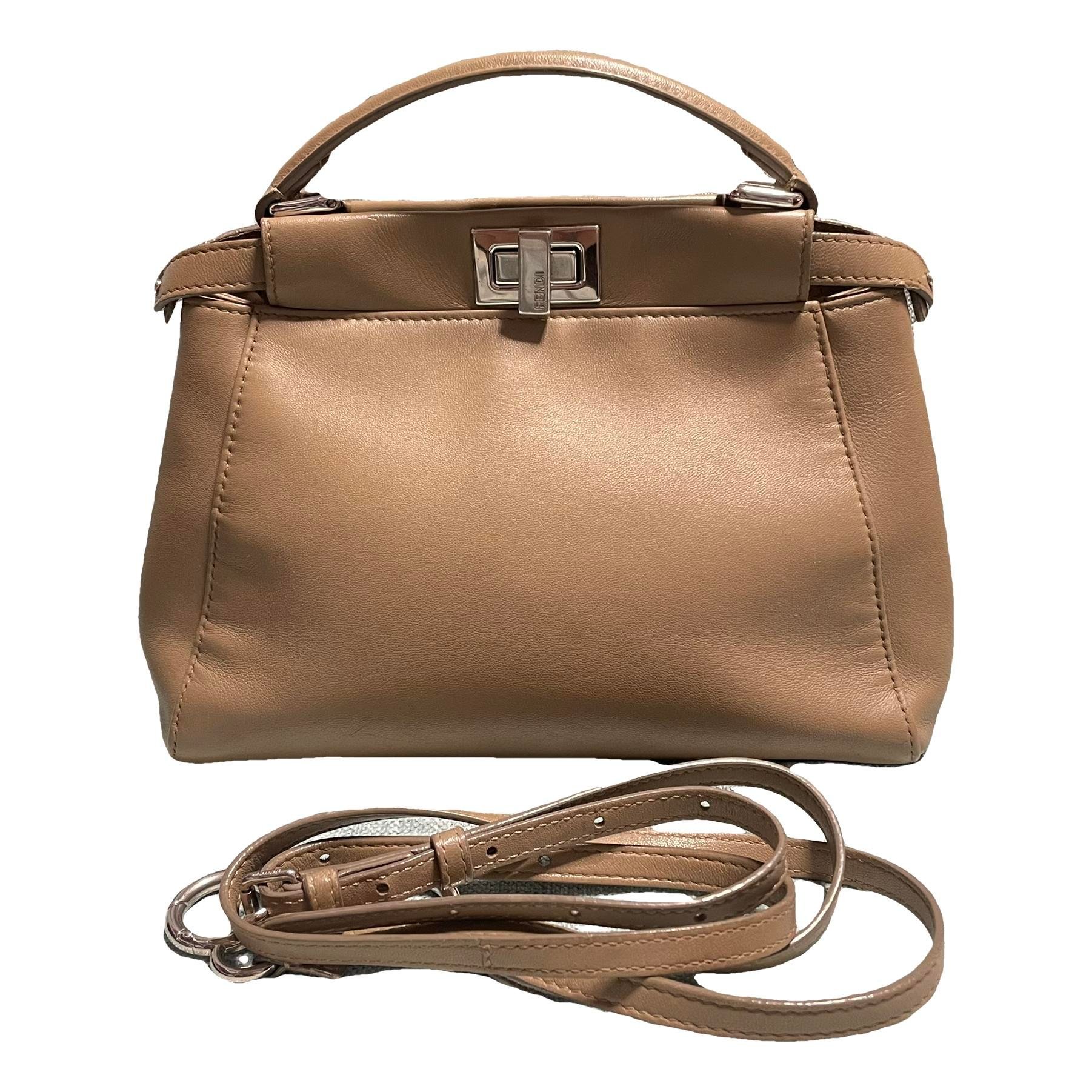 Peekaboo leather handbag