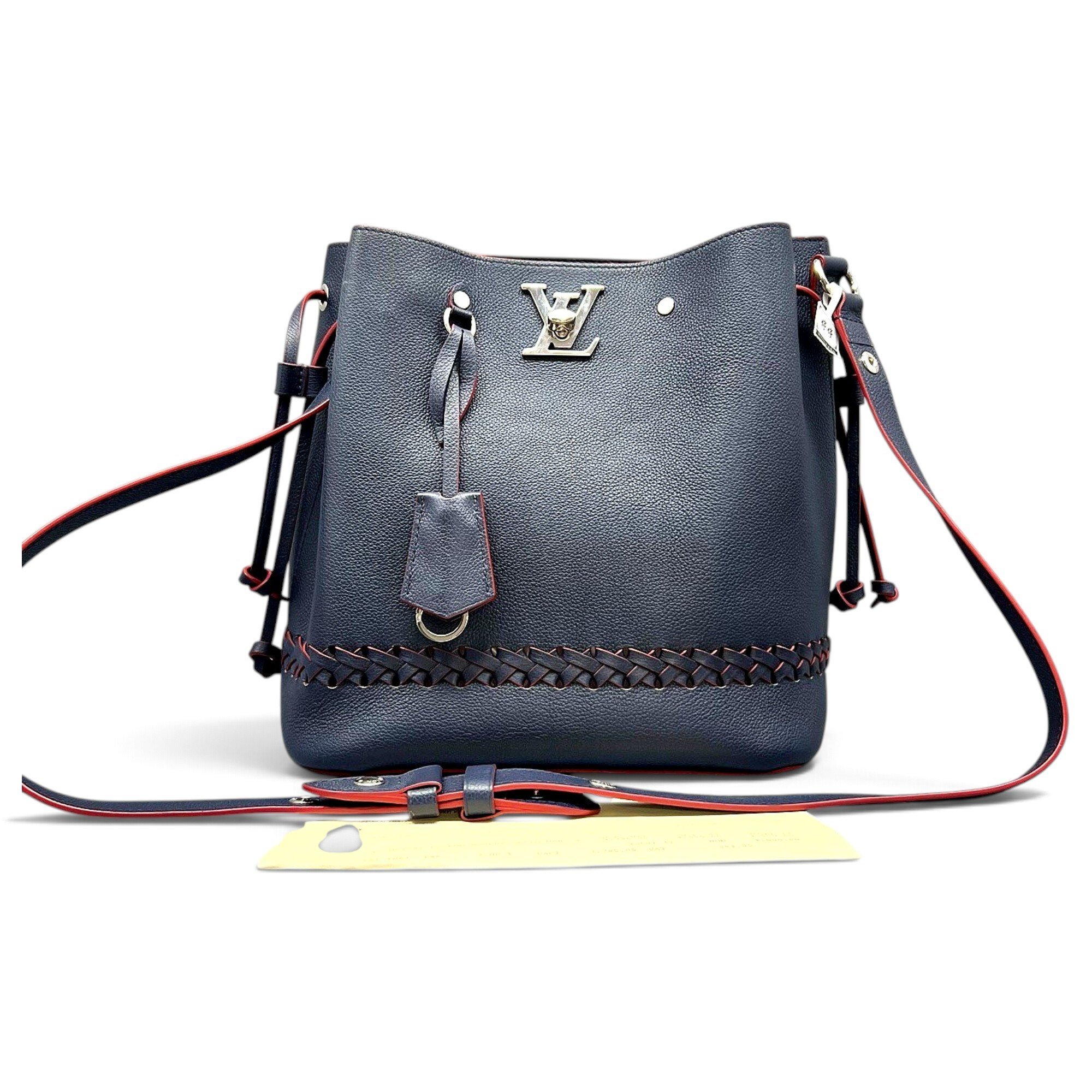 Lockme Bucket leather handbag