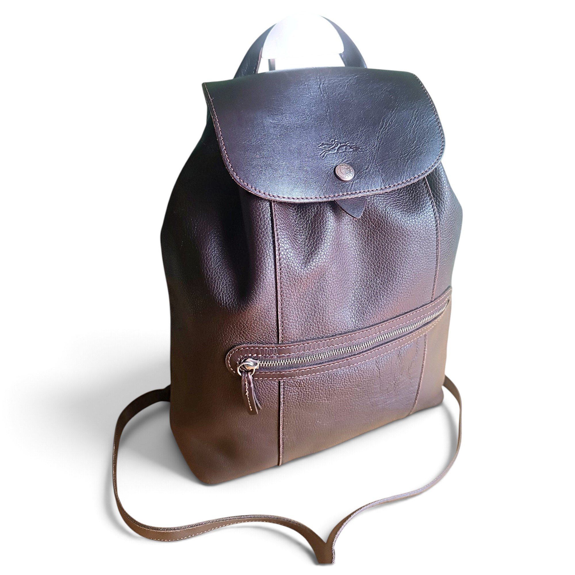 Leather backpack