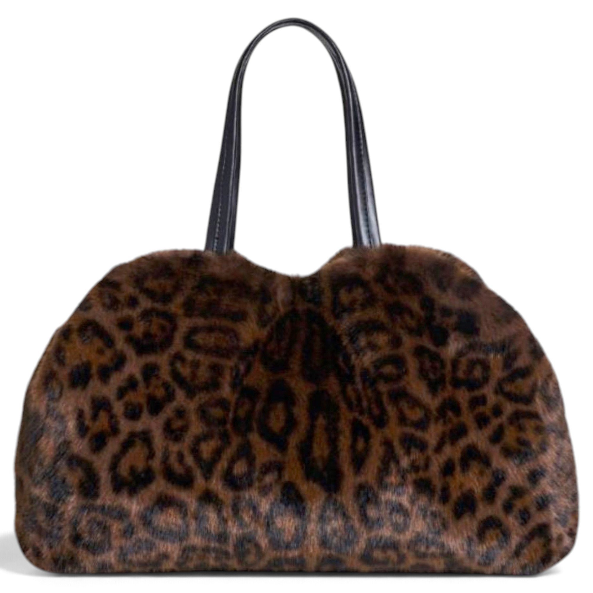 Faux fur handbag