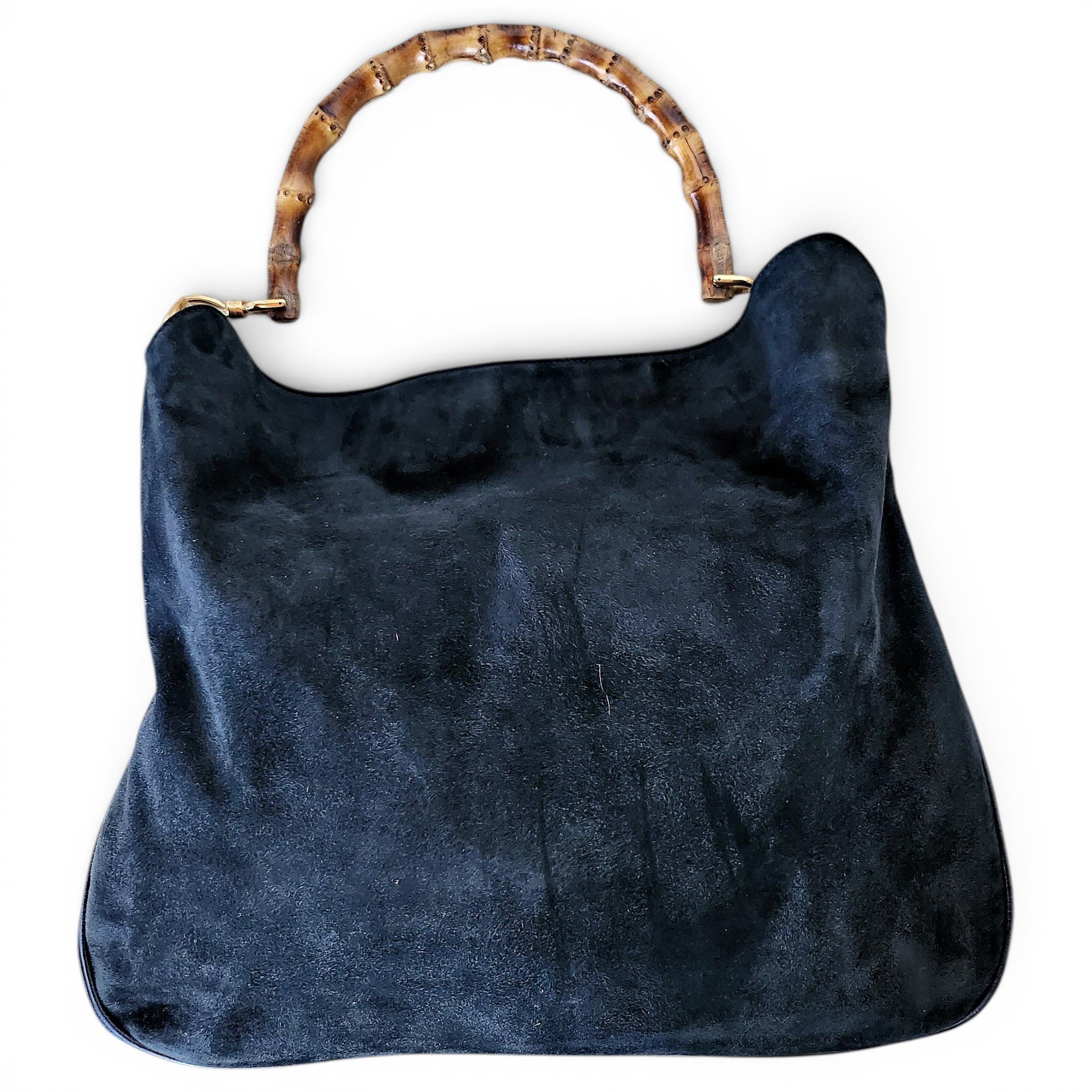 Bamboo Top Handle leather handbag