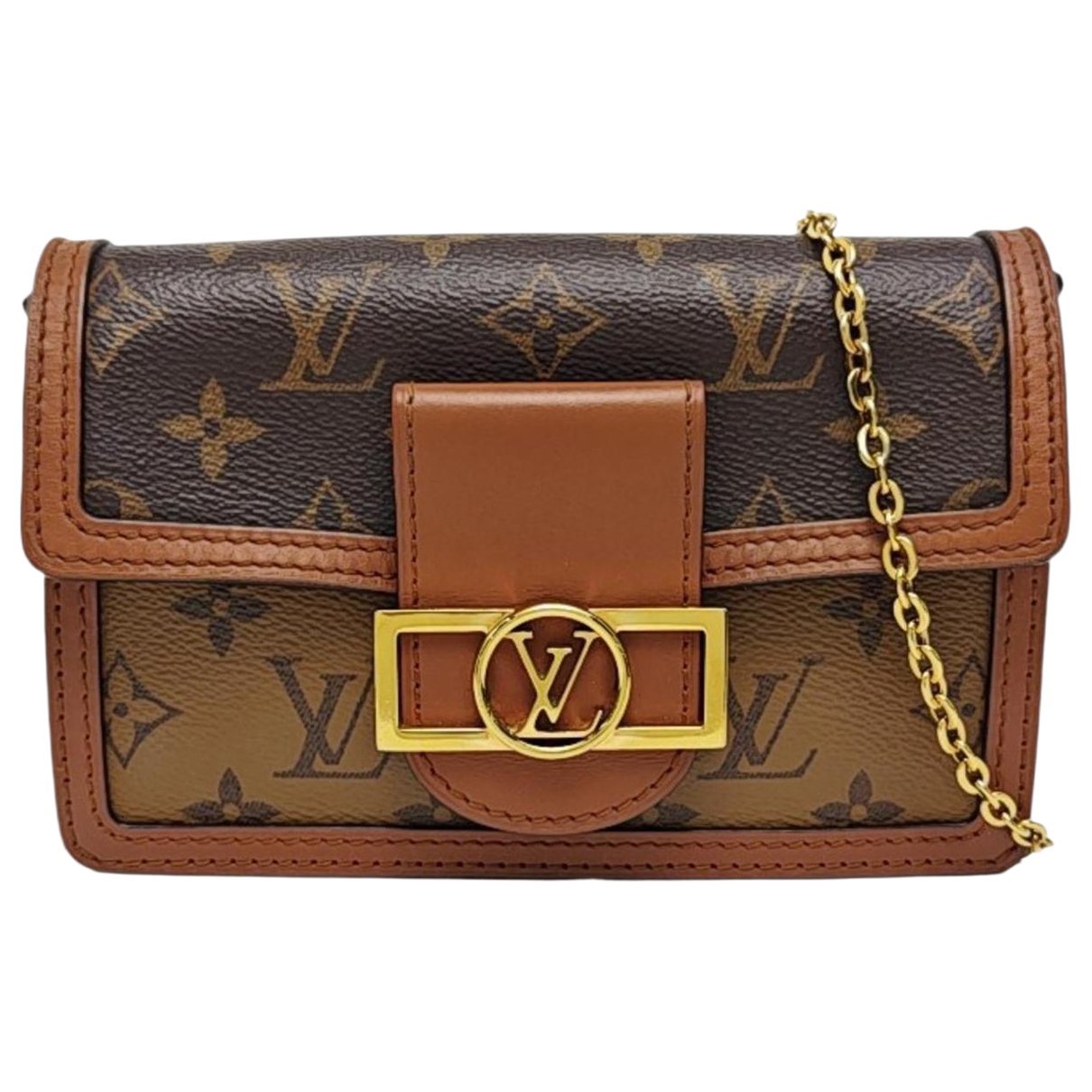 Dauphine leather crossbody bag