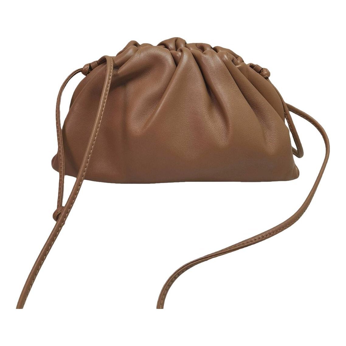 Pouch leather handbag