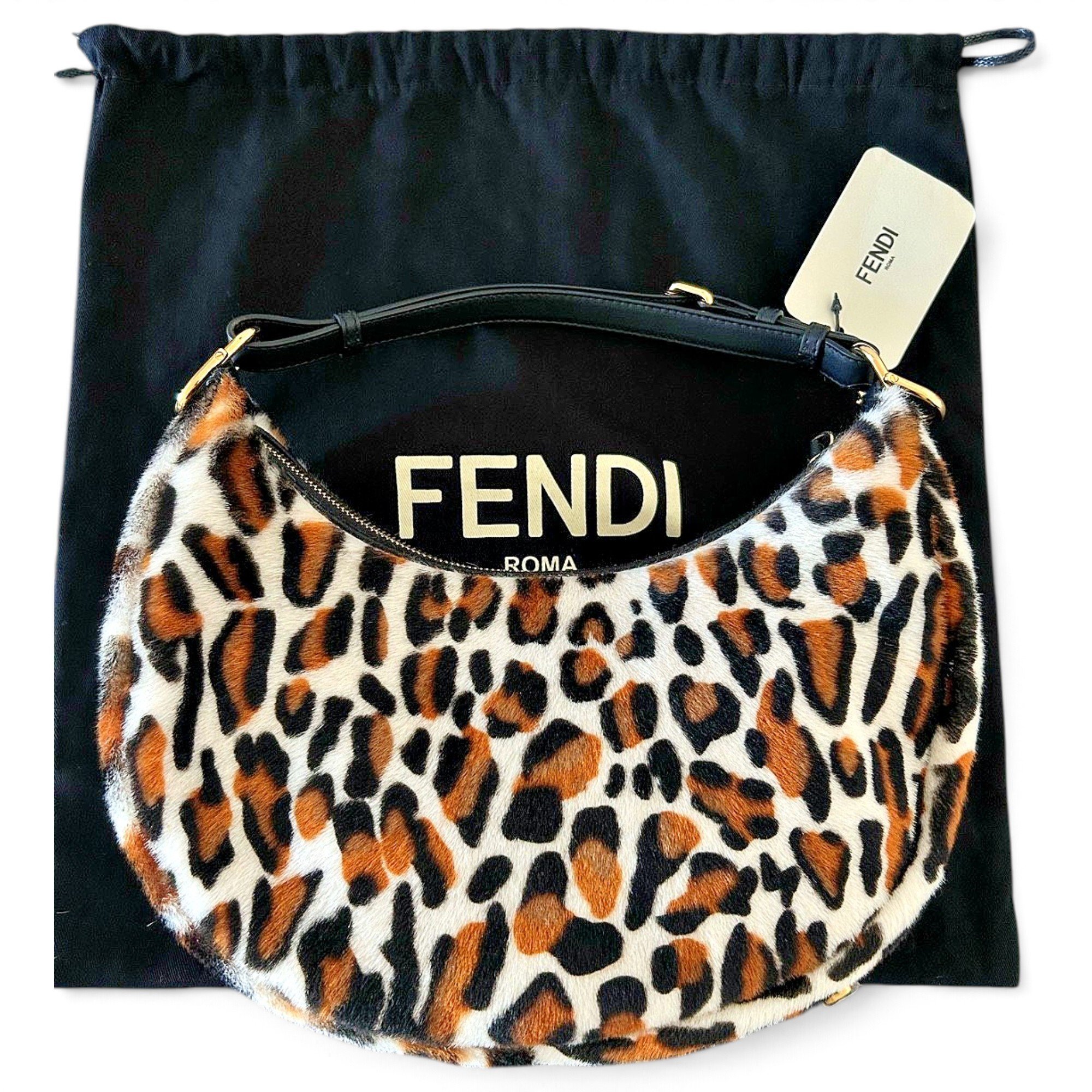 Fendigraphy pony-style calfskin handbag