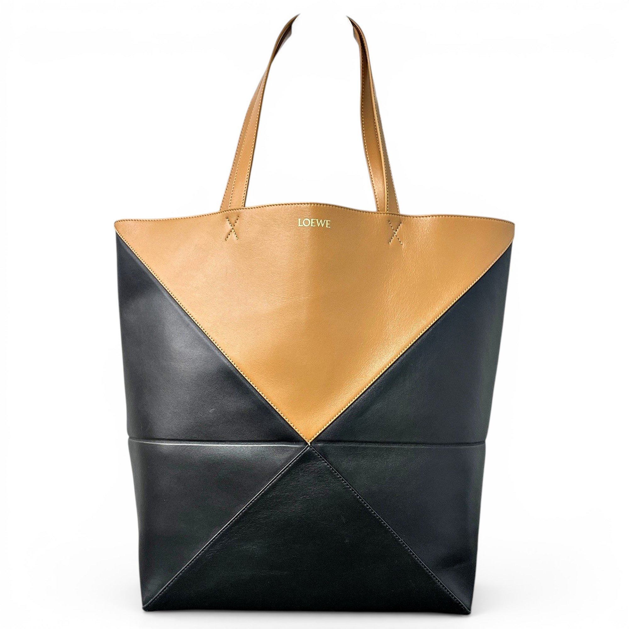 Puzzle Fold leather handbag
