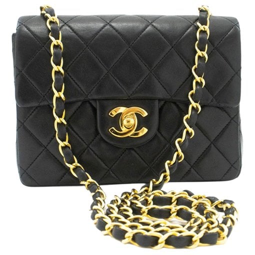 Trendy CC Flap leather crossbody bag