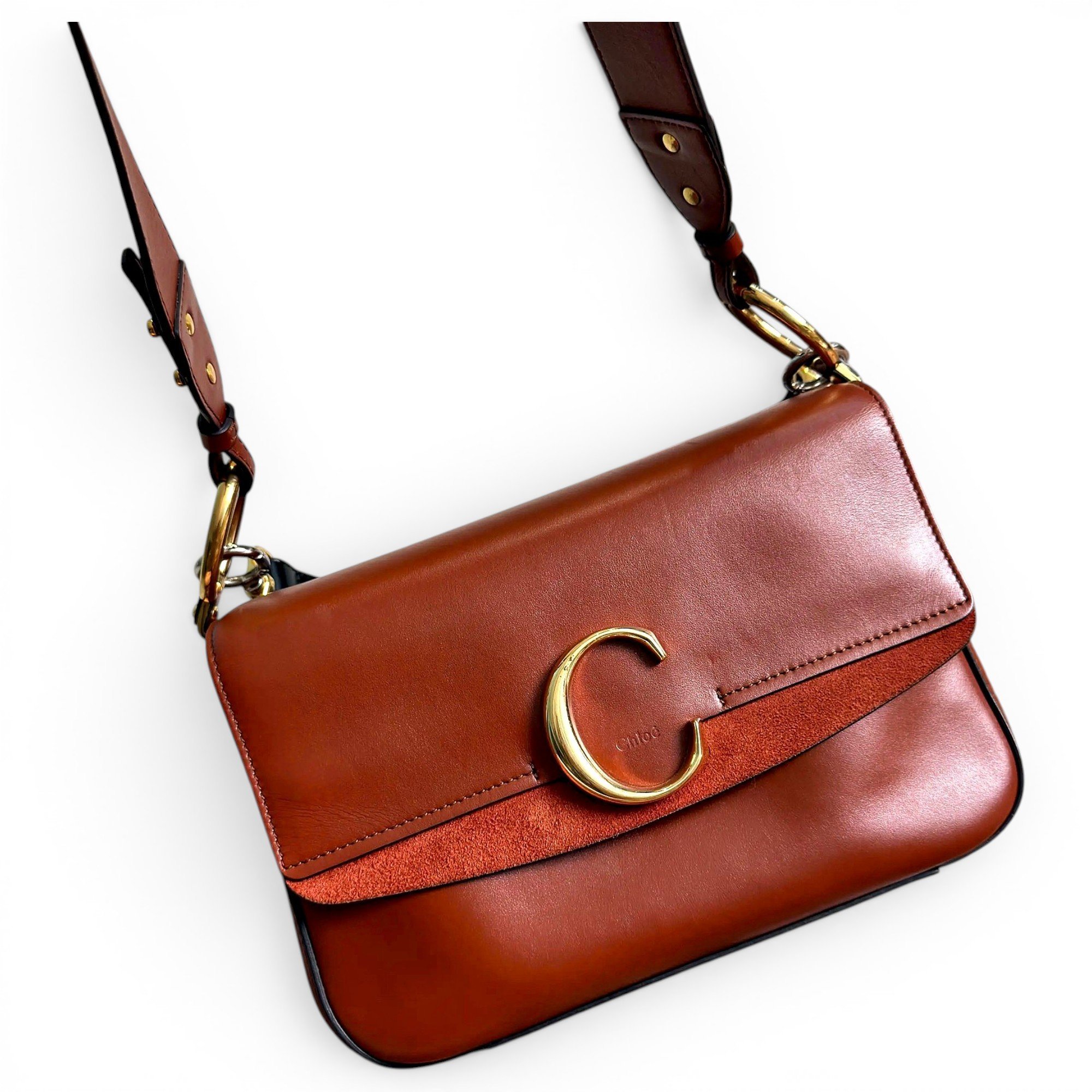 C leather handbag