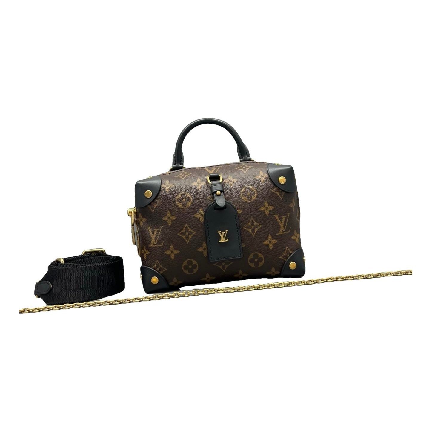 Petite Malle Souple leather handbag