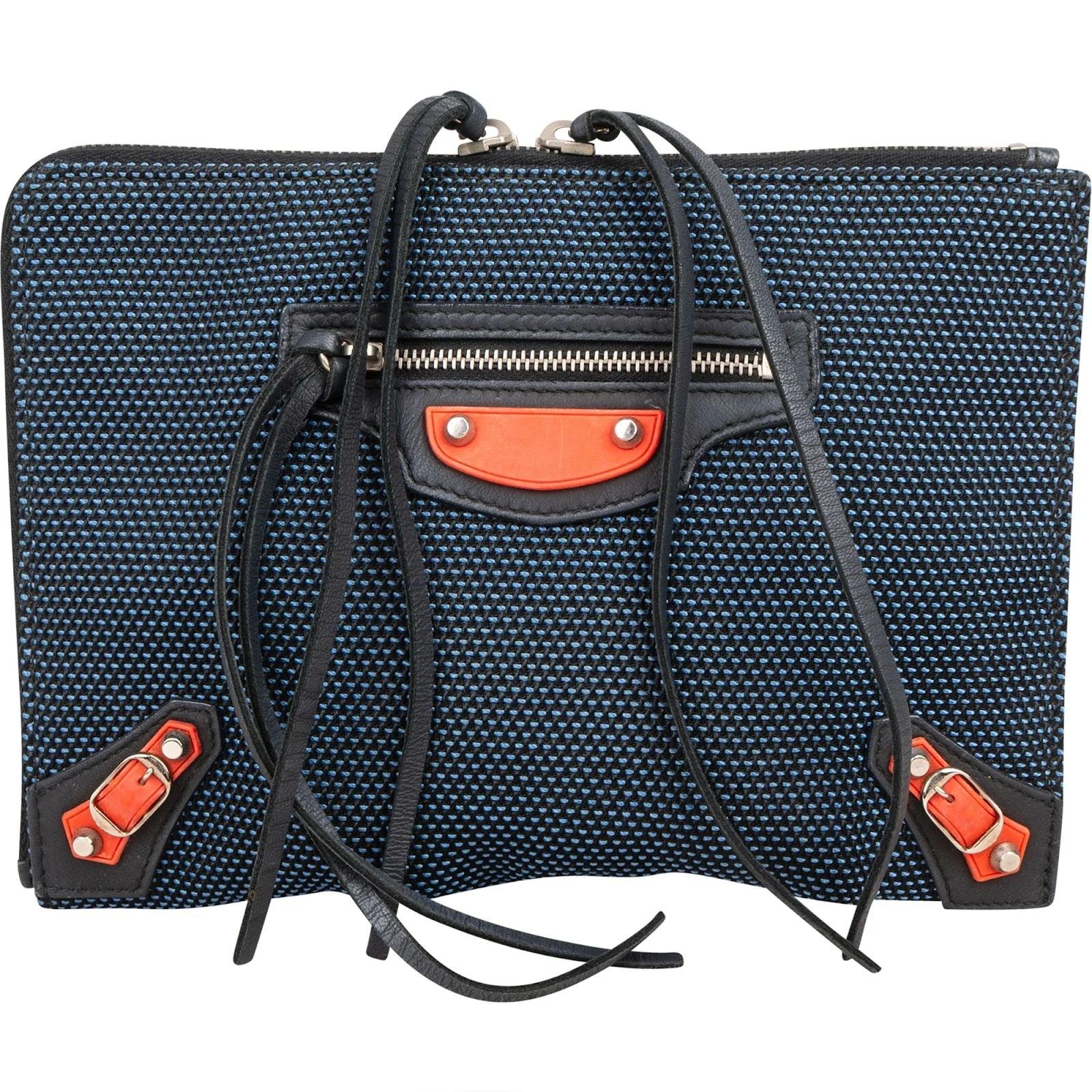 City Clip leather clutch bag