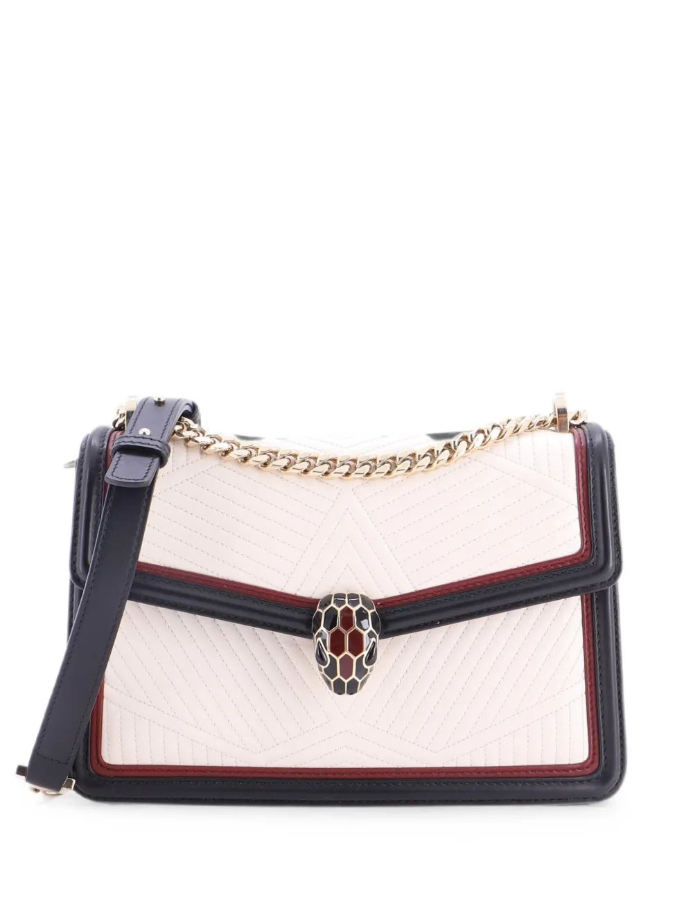 Serpenti Forever Shoulder Bag Quilted Leather Small crossbody bag