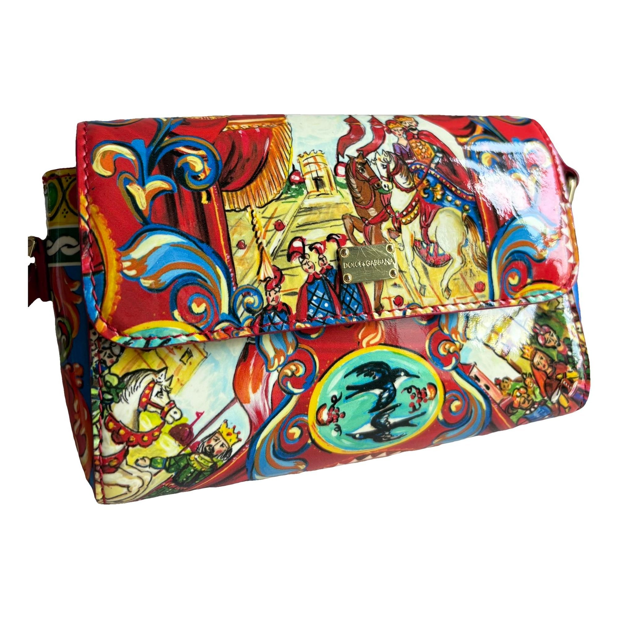 DG Amore patent leather mini bag