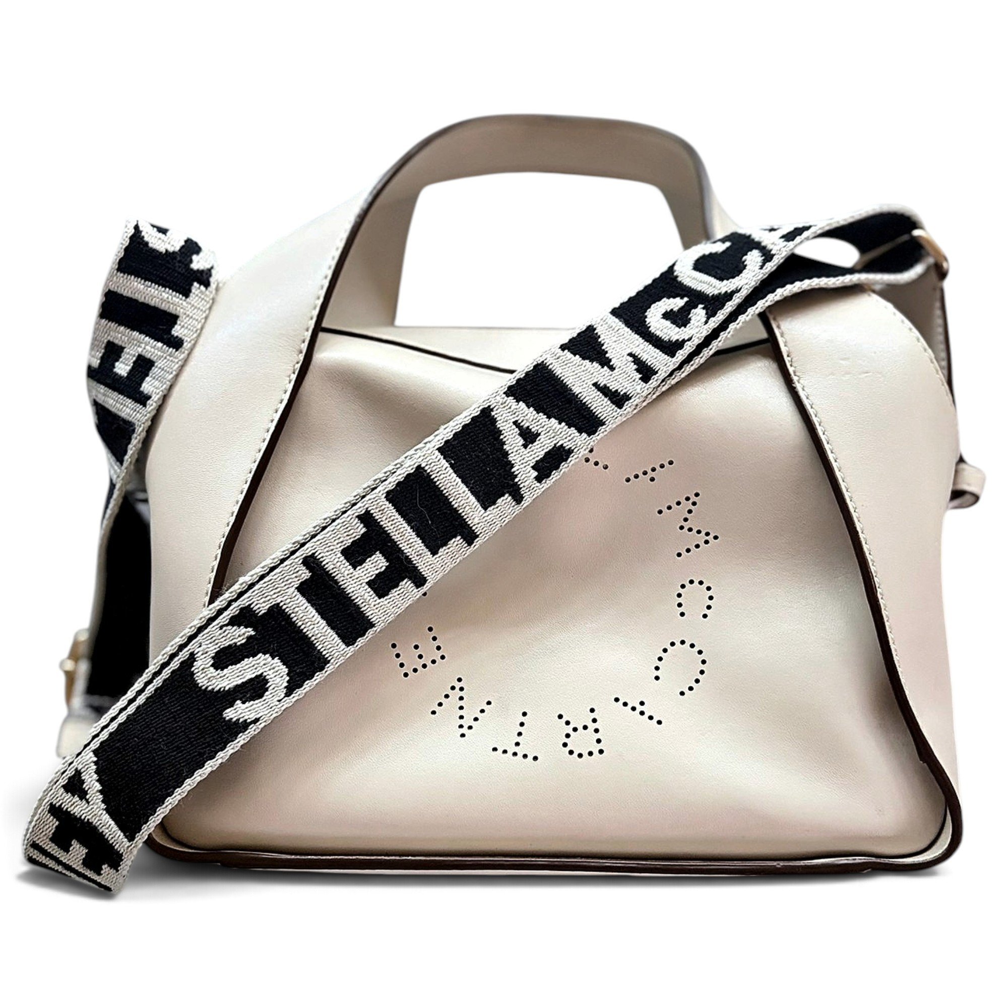 Logo vegan leather tote