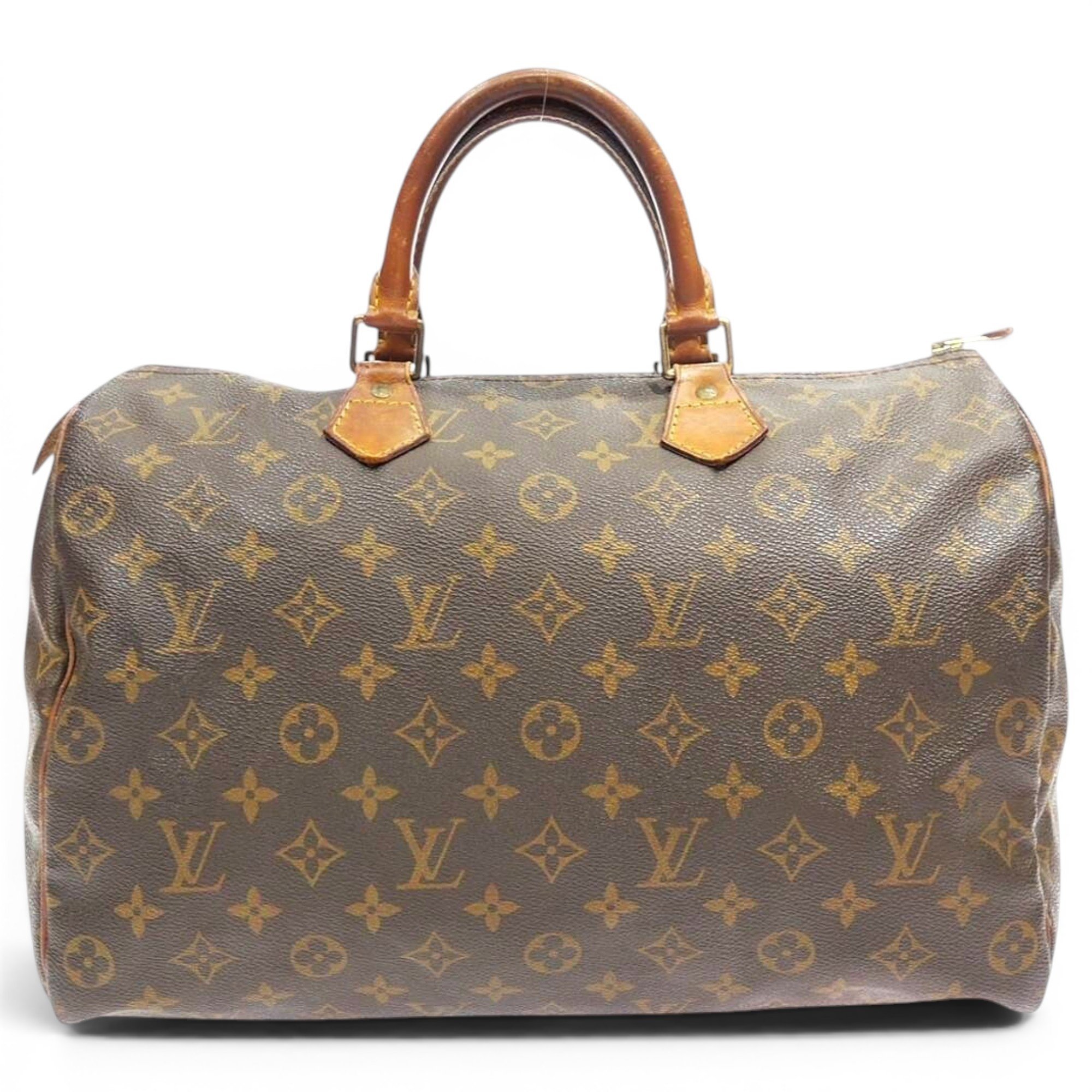 Speedy leather handbag