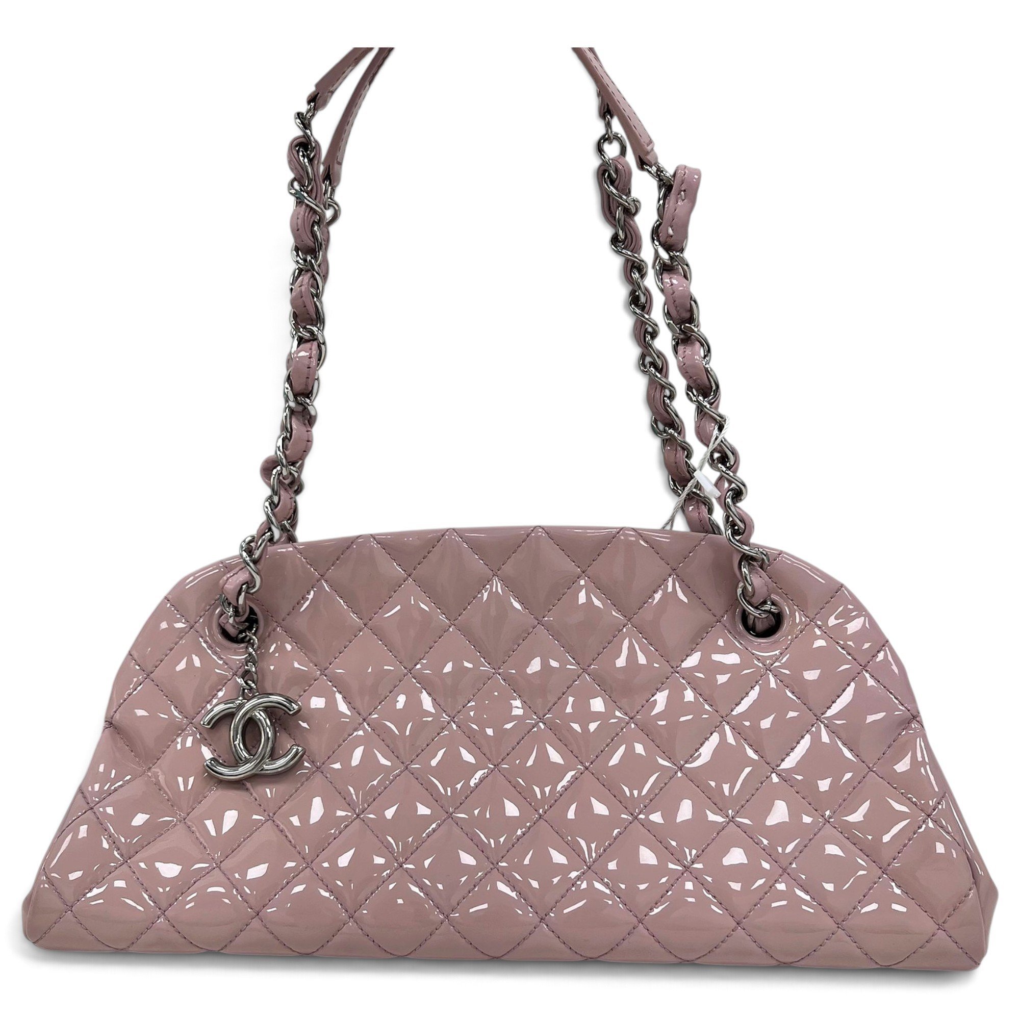 Mademoiselle patent leather handbag