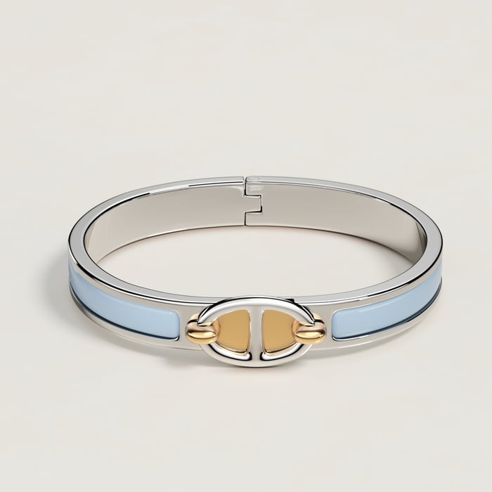 Bleu Ciel Mini Clic Chaine d'Ancre Bracelet