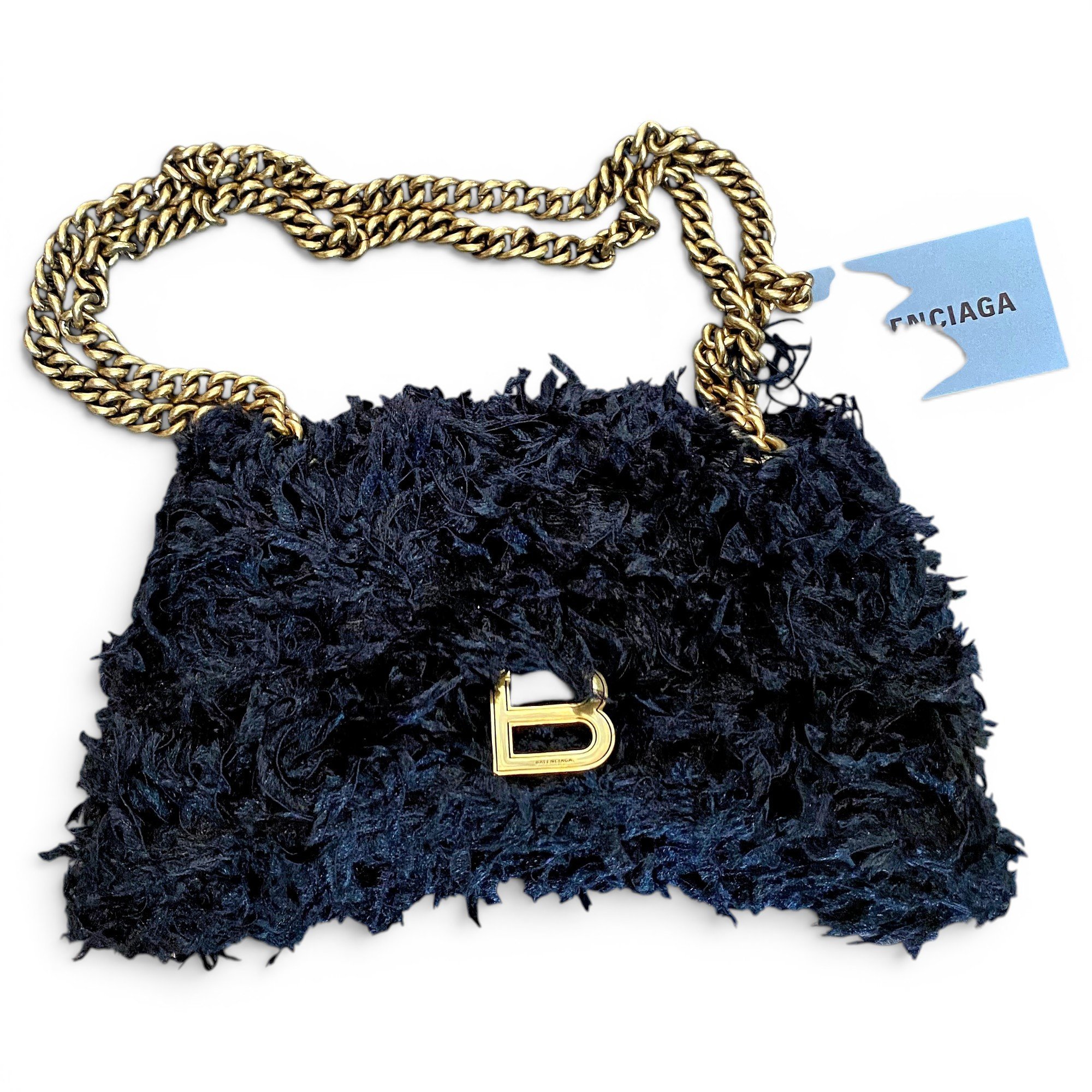 Faux fur handbag
