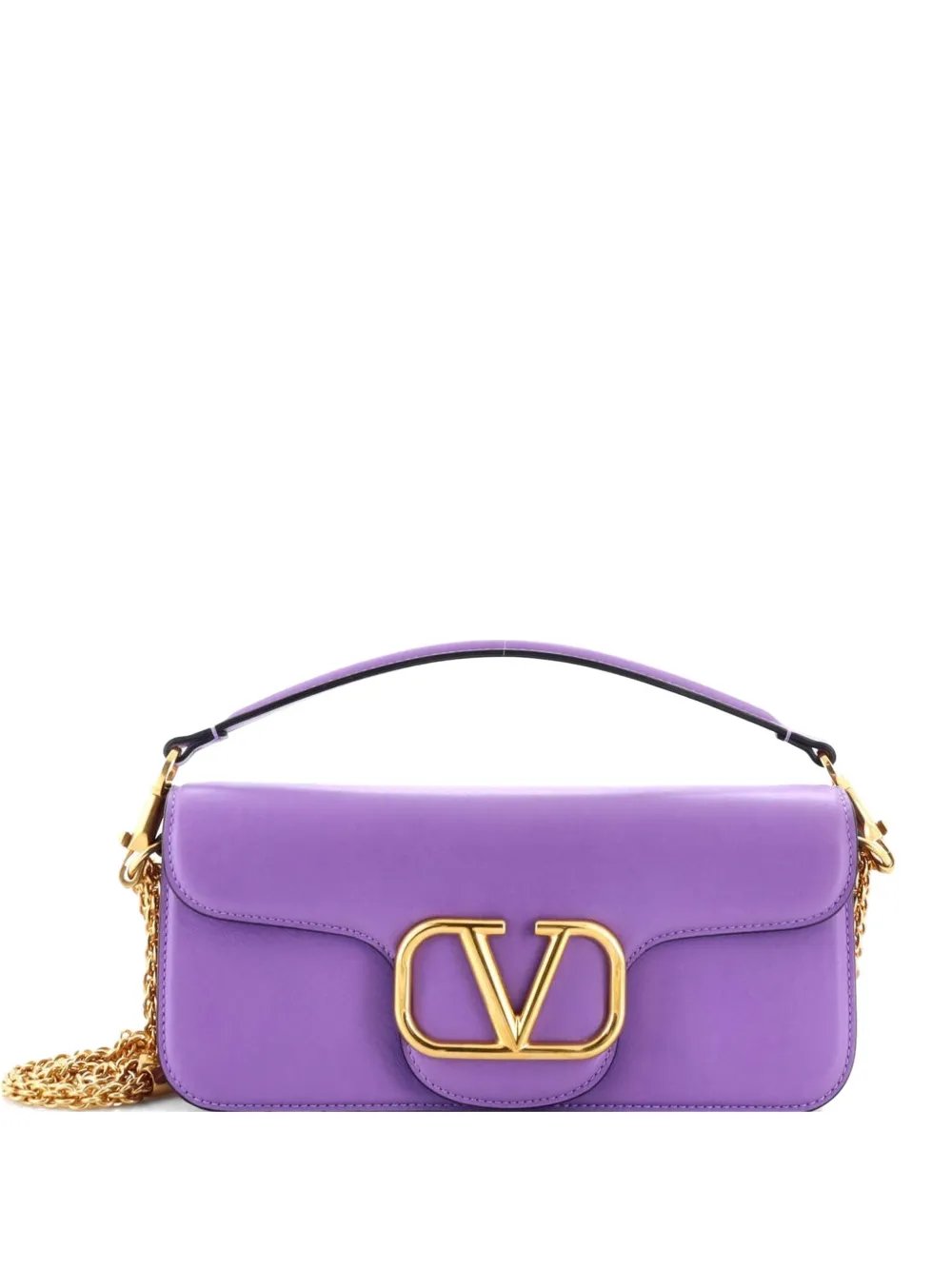 VLogo Loco Flap Shoulder Bag Leather Medium clutch bag