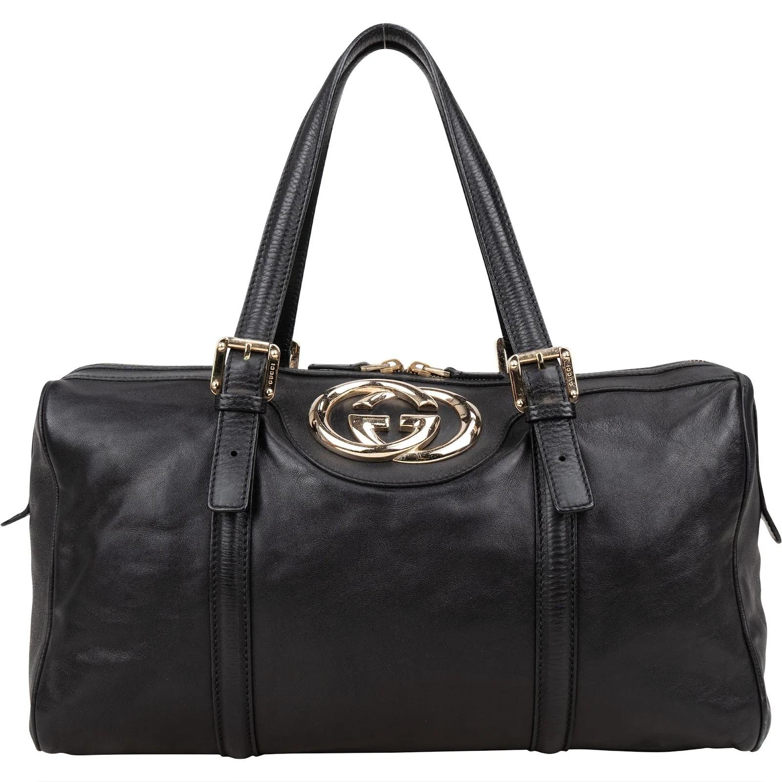 Boston leather satchel