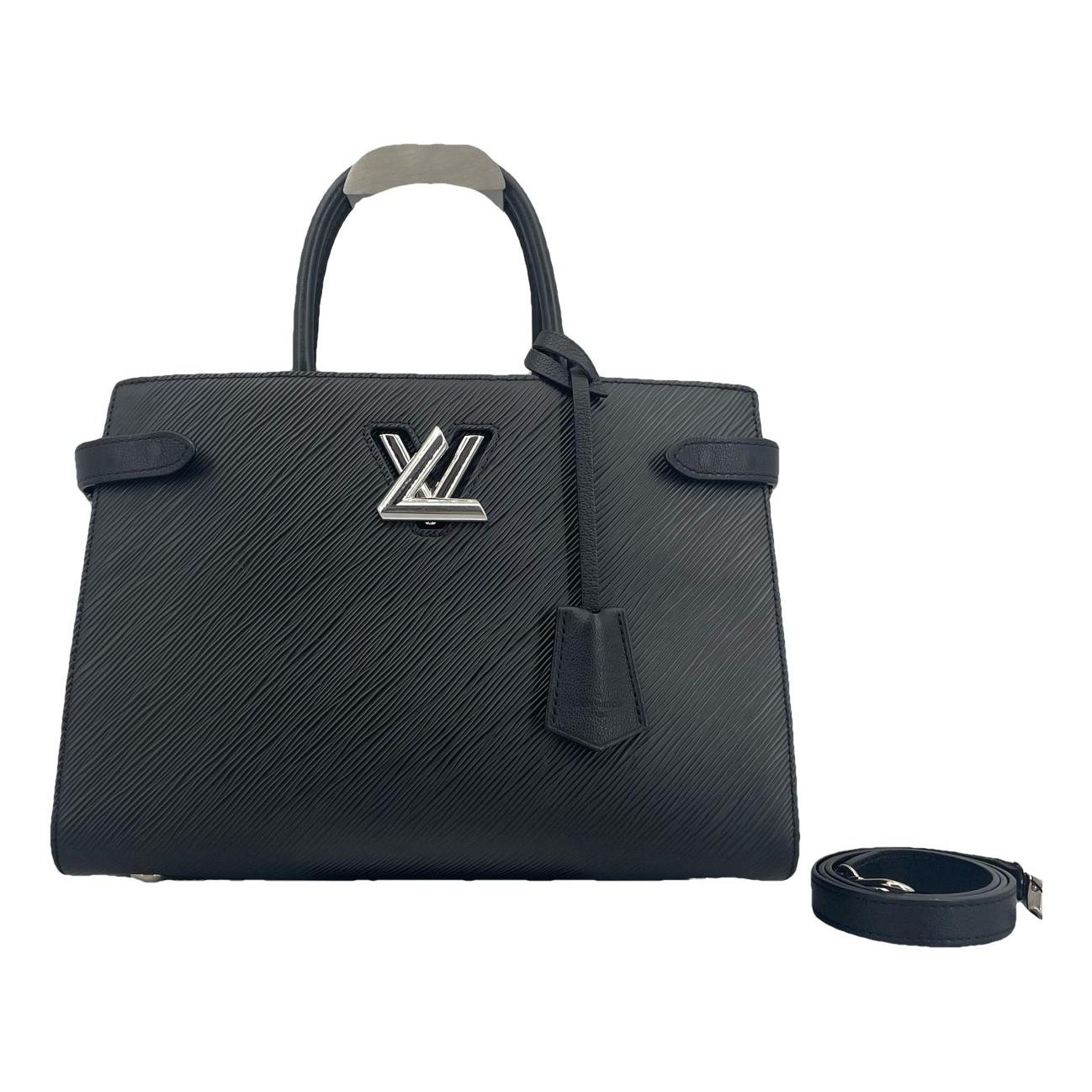 Twist leather handbag