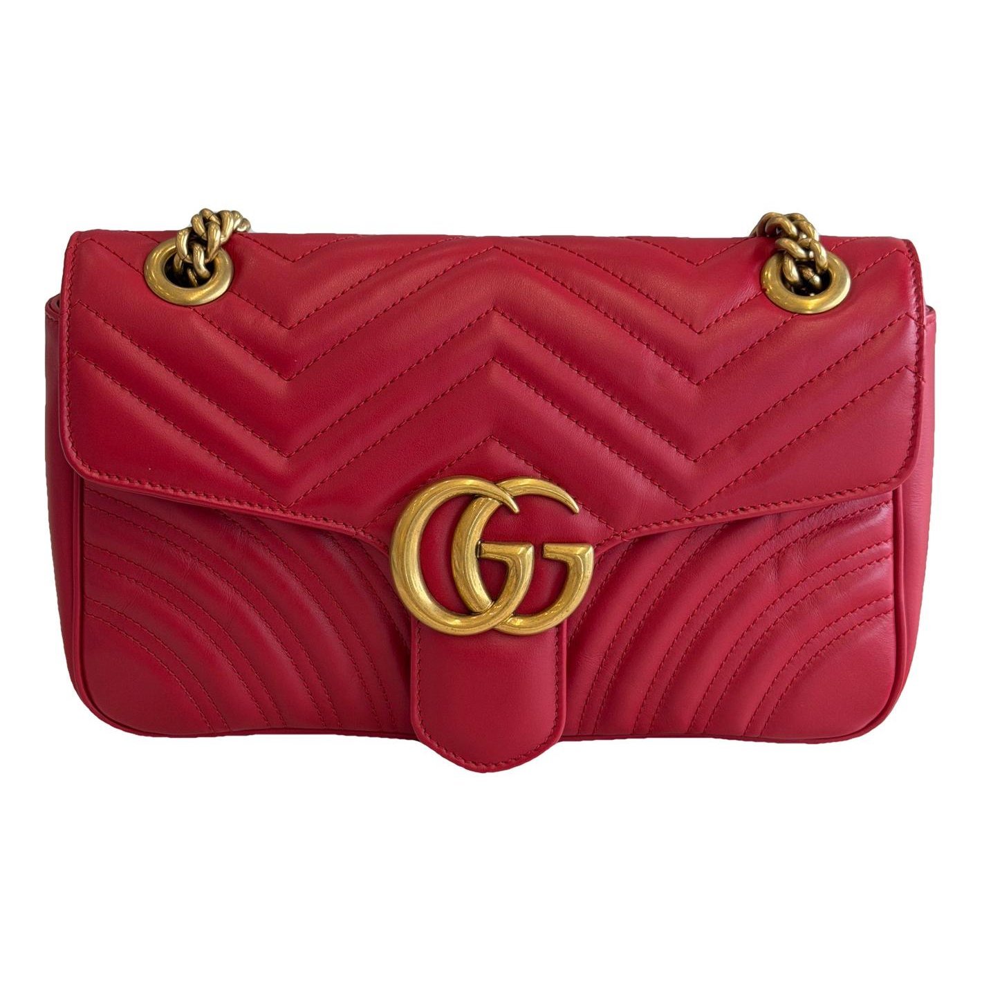 GG Marmont Flap leather handbag