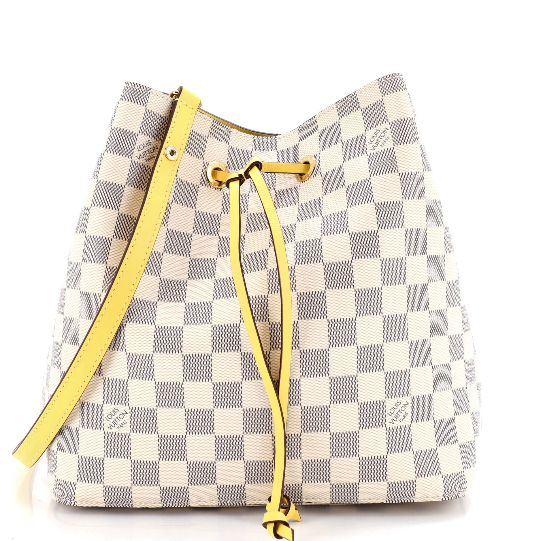 Louis Vuitton NeoNoe Handbag Damier with Leather MM