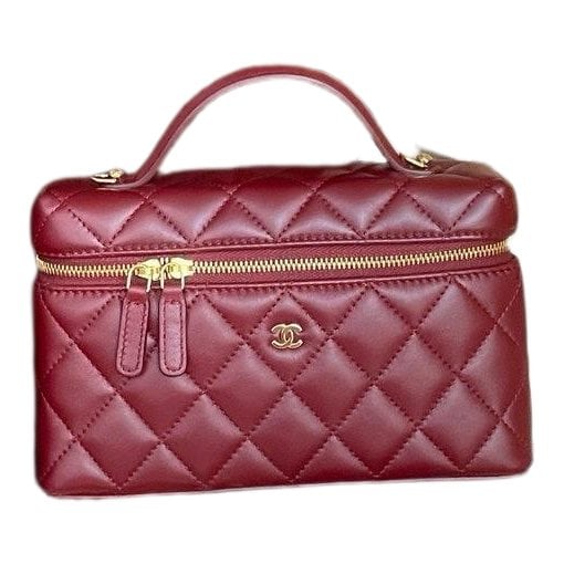 Vanity leather handbag