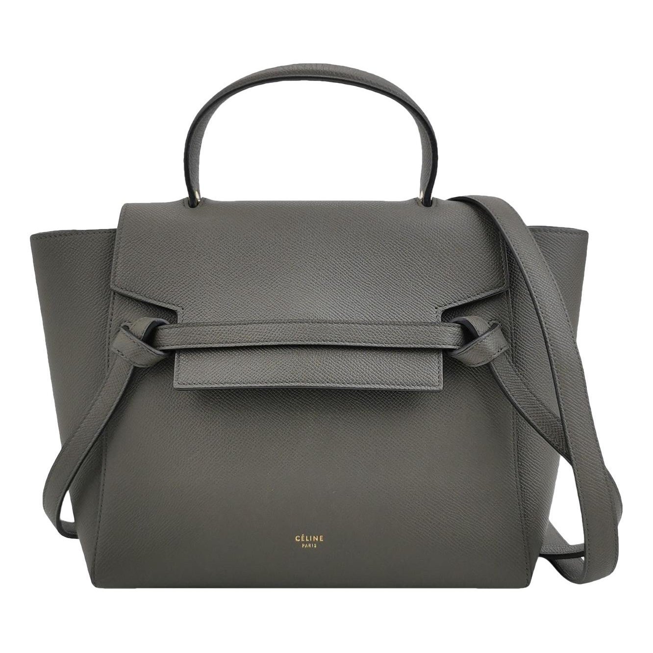 Belt leather crossbody bag