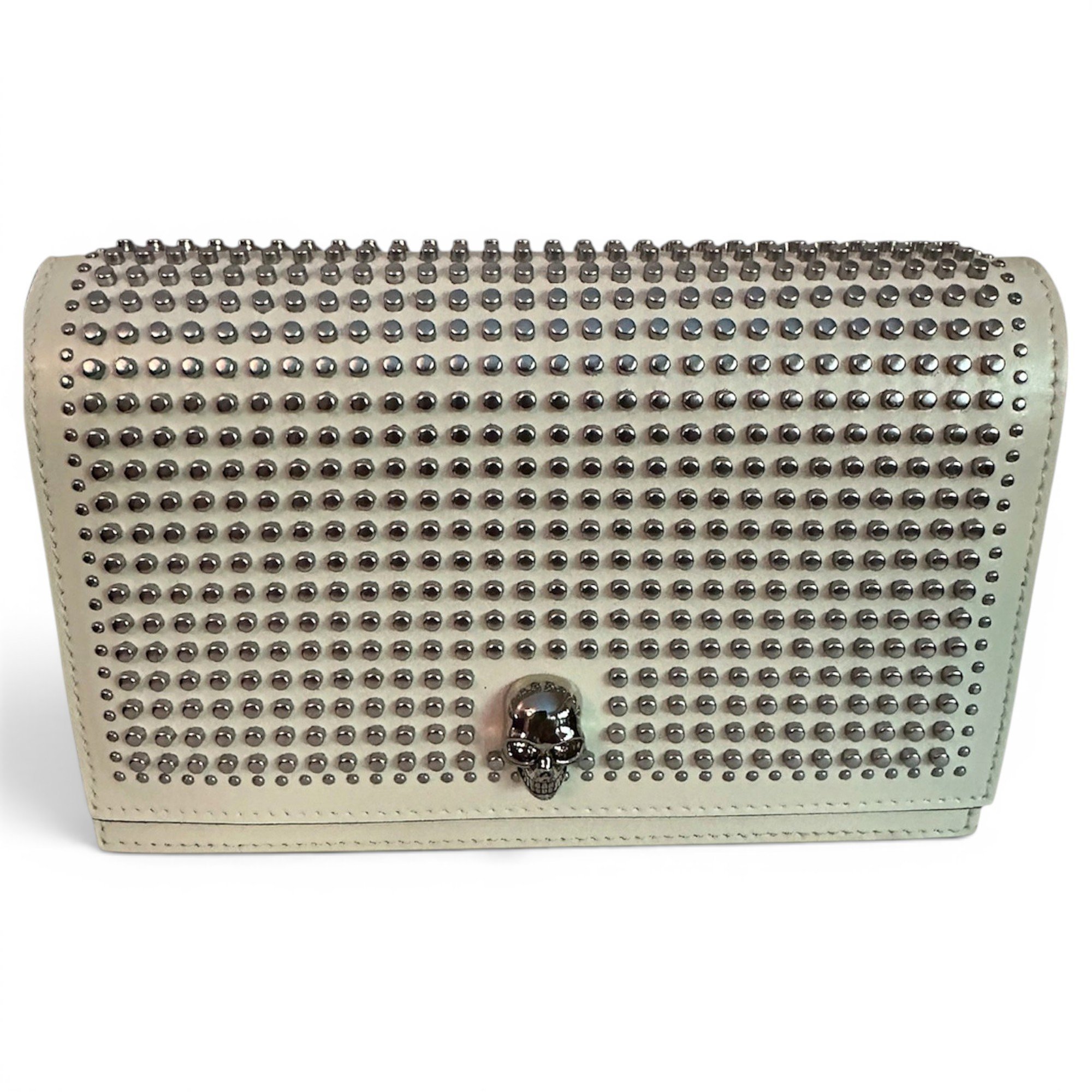 Leather clutch bag