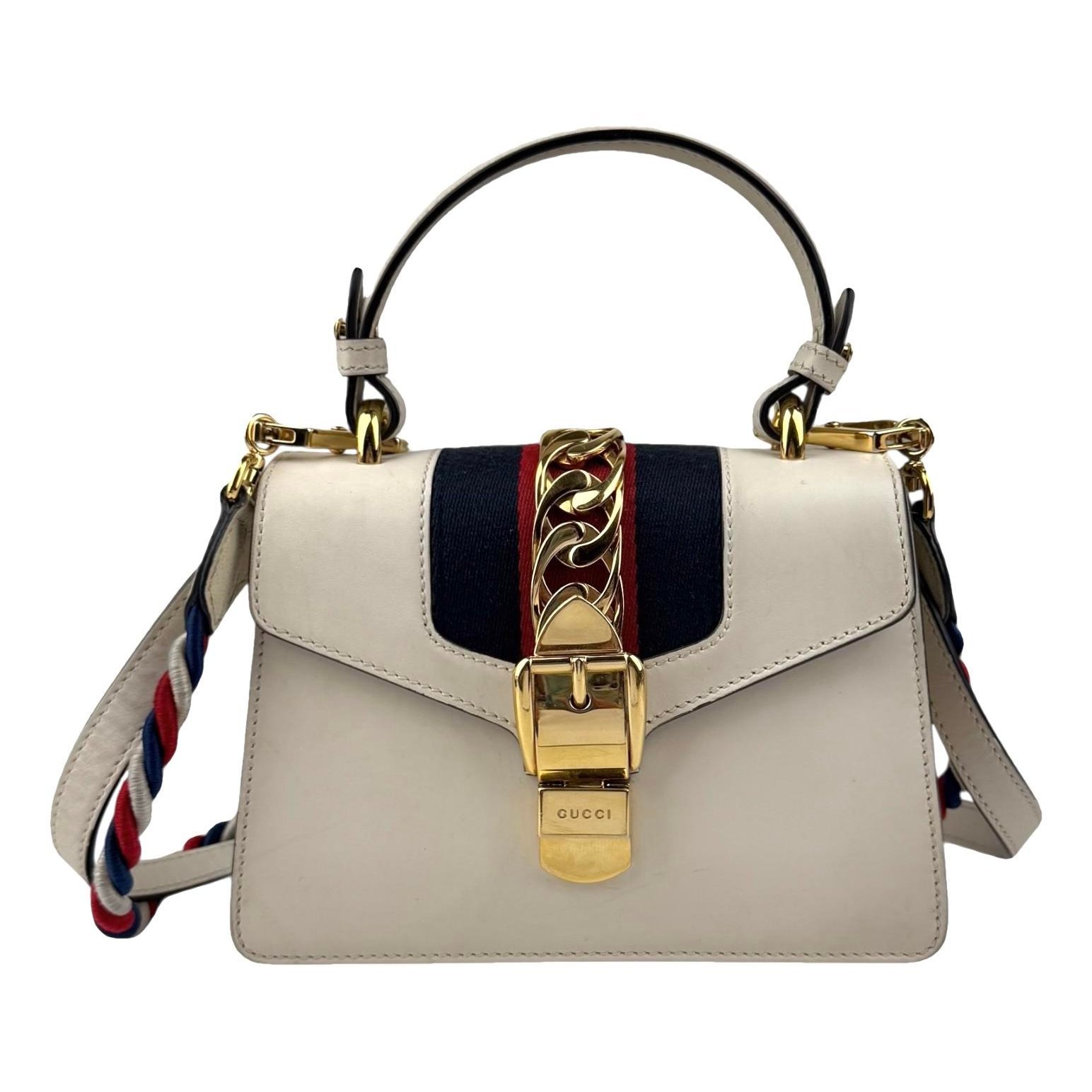 Sylvie Top Handle leather crossbody bag