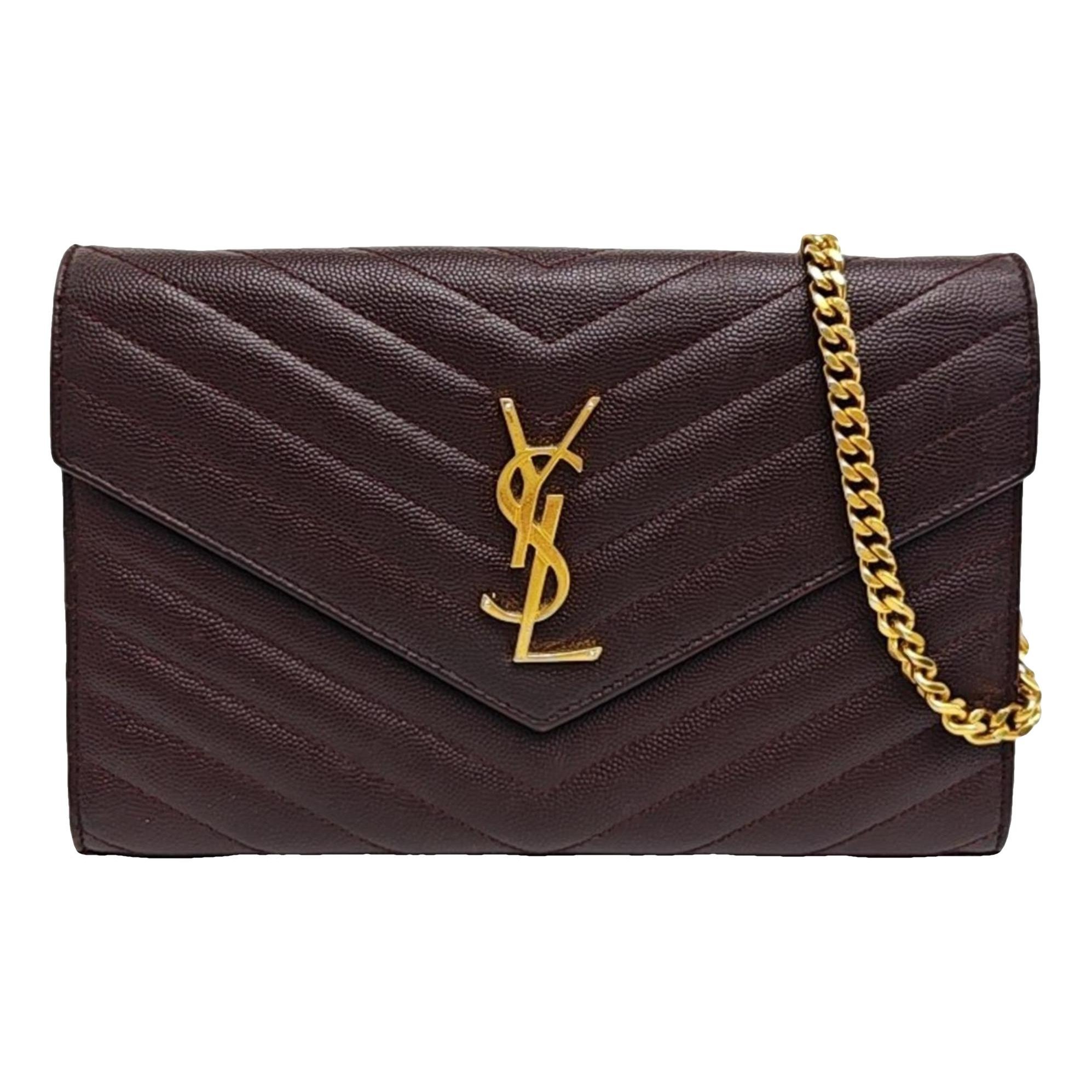 Portefeuille enveloppe leather crossbody bag