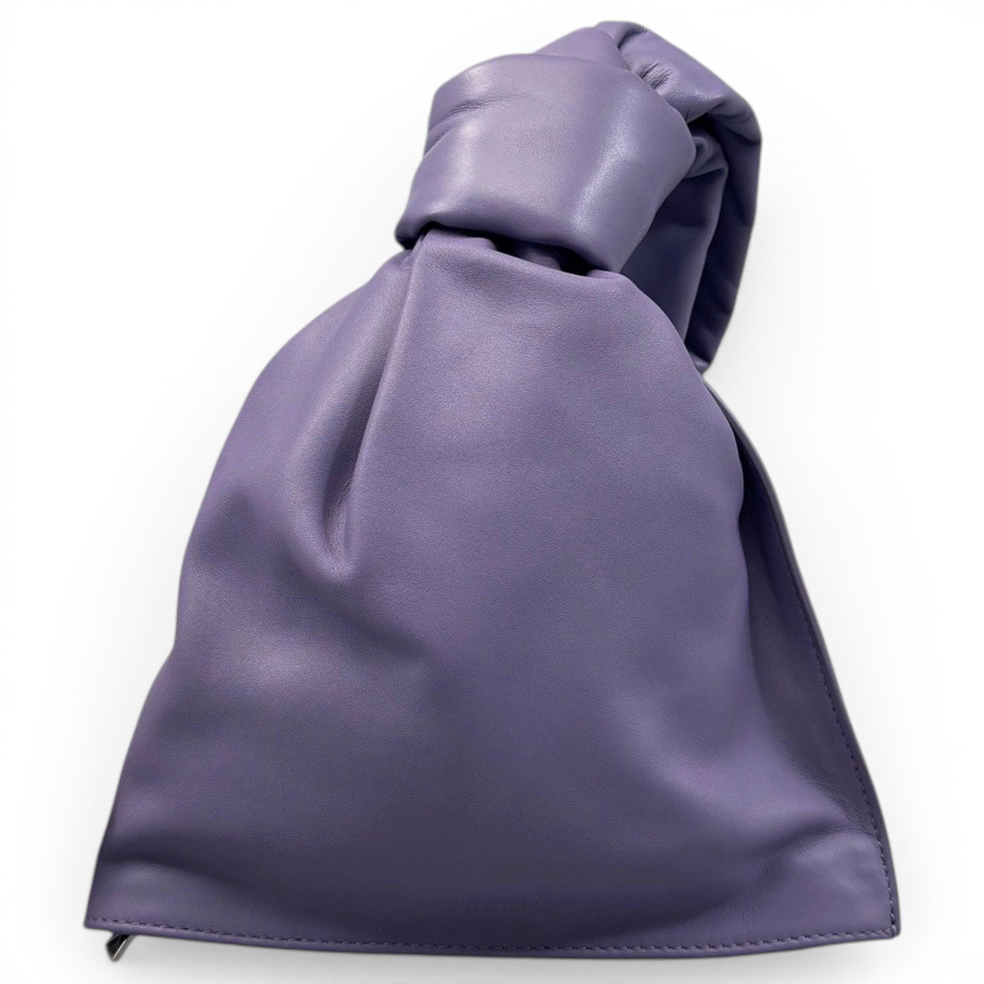 Twist leather tote