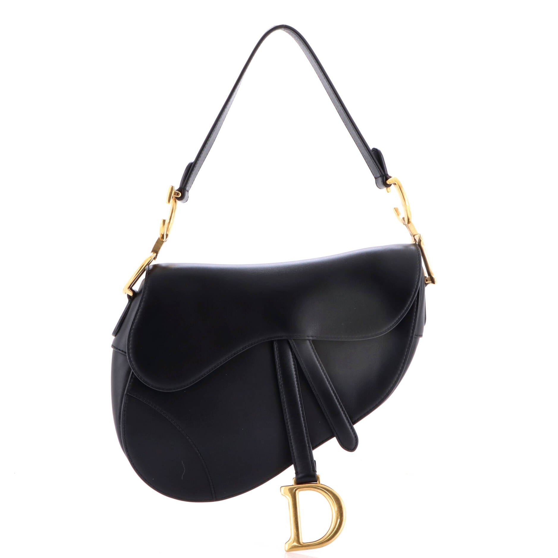 Saddle Handbag Leather Medium