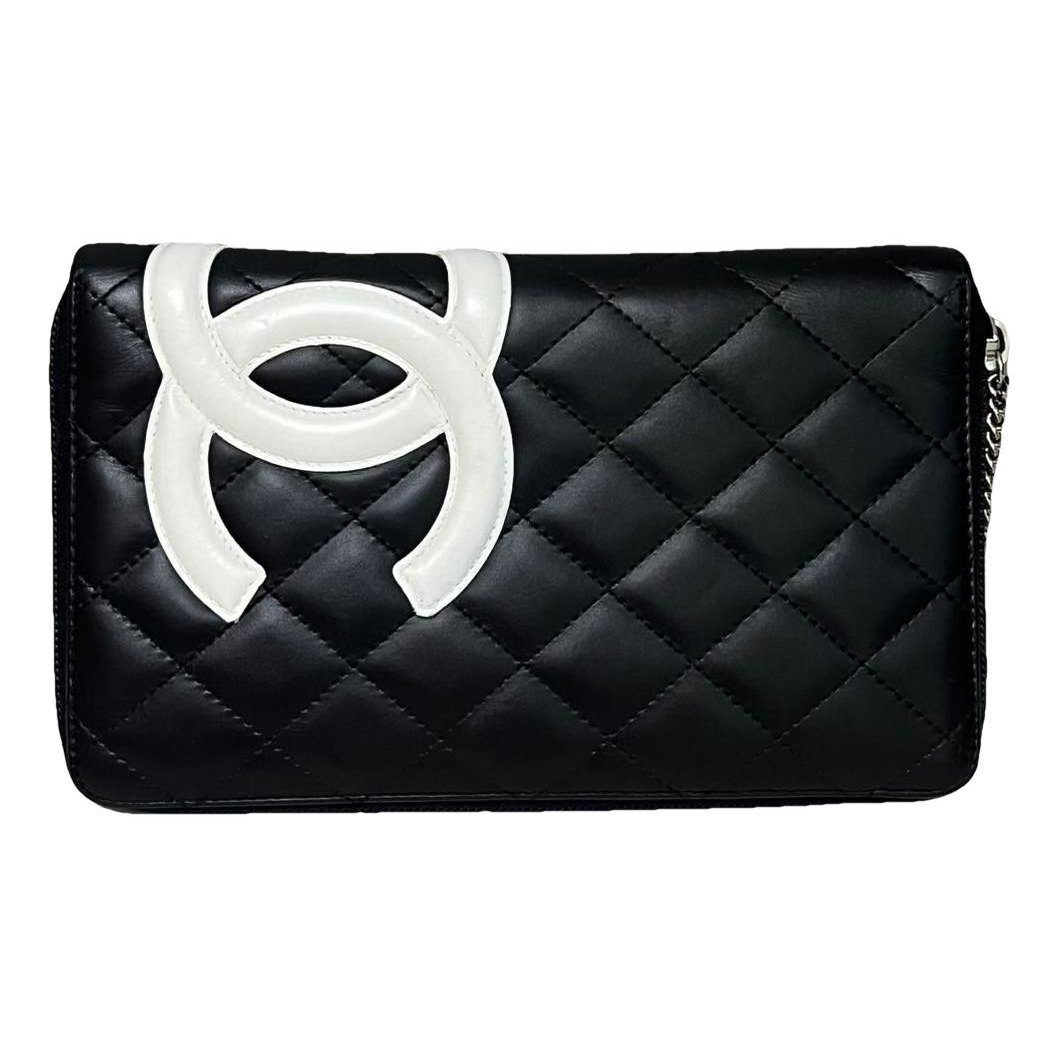 Leather clutch bag