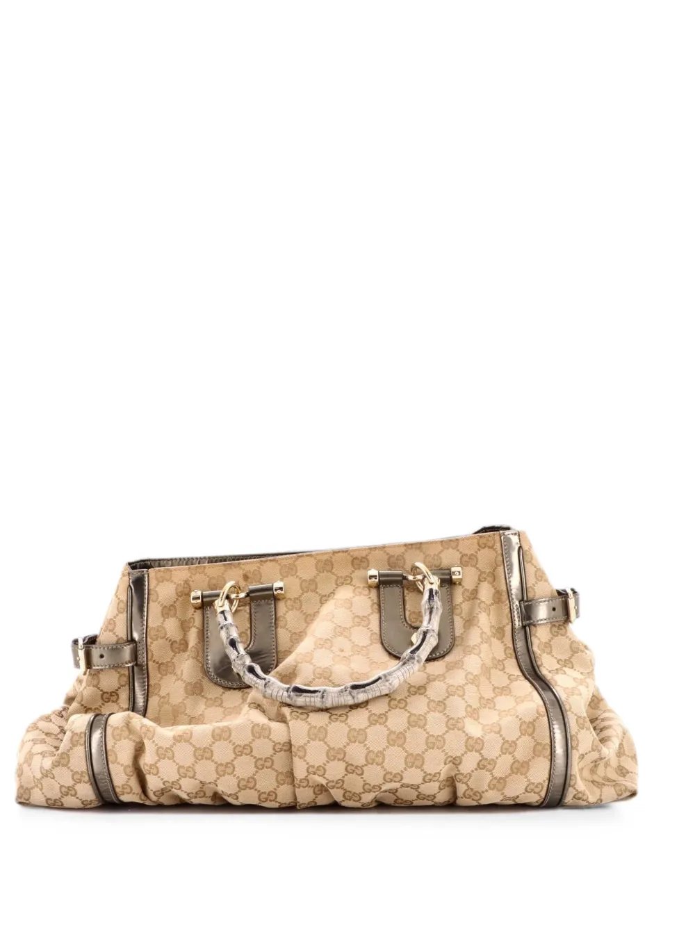 Pop Bamboo Tote GG Canvas Large satchel
