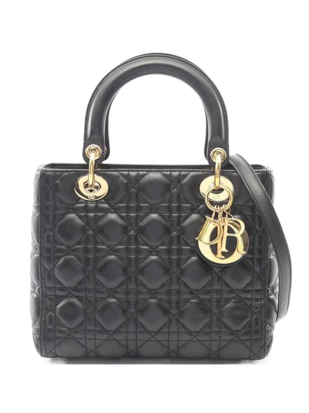 10s Lady Dior Cannage shoulder bag