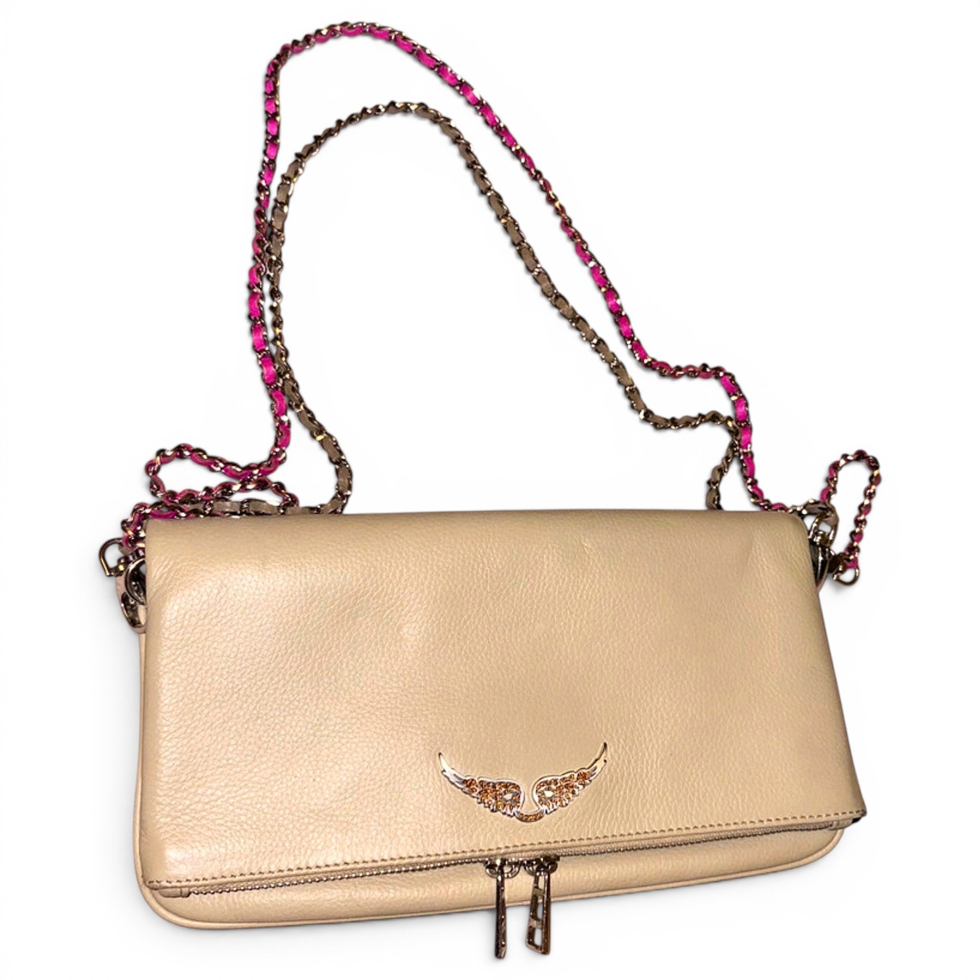 Rock leather crossbody bag