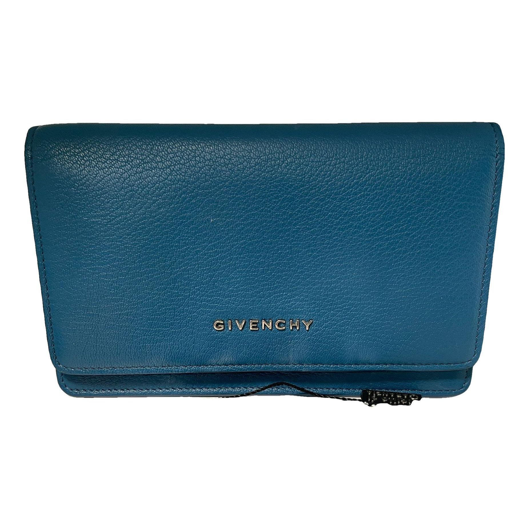 Leather clutch bag