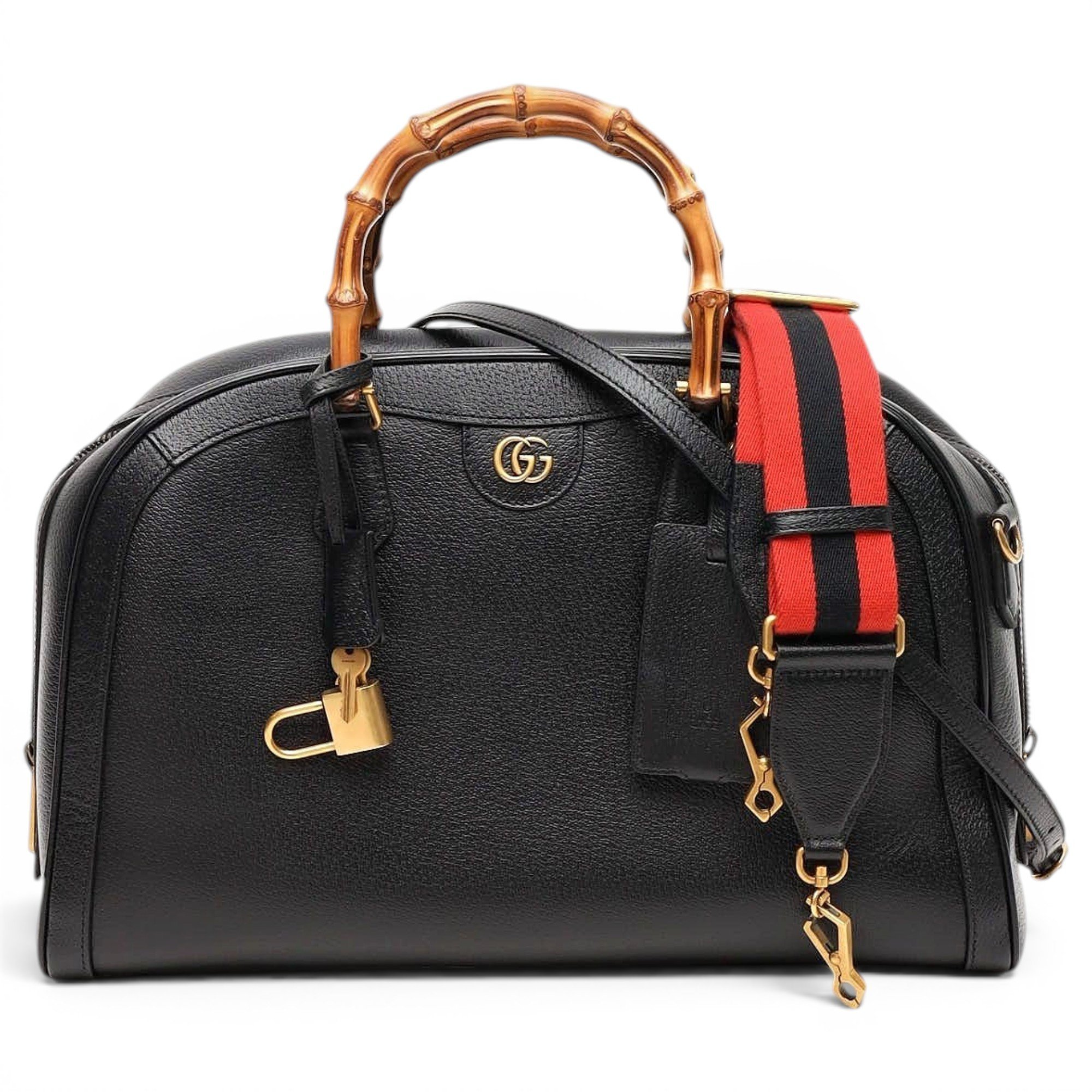 Diana Bamboo leather handbag