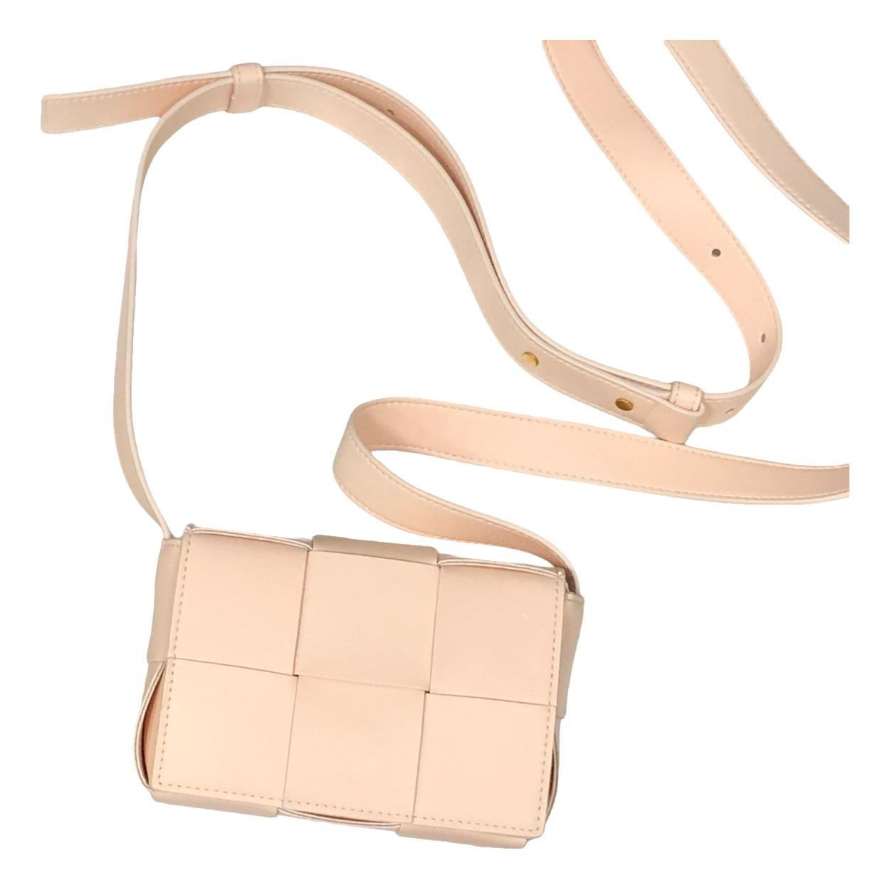 Cassette leather handbag