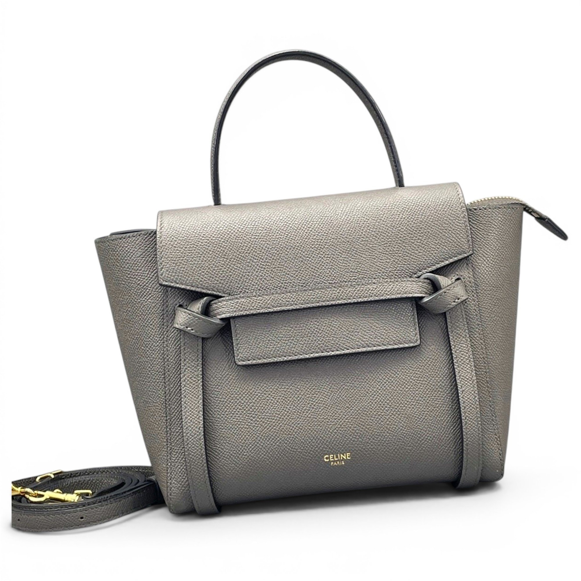 Belt leather handbag
