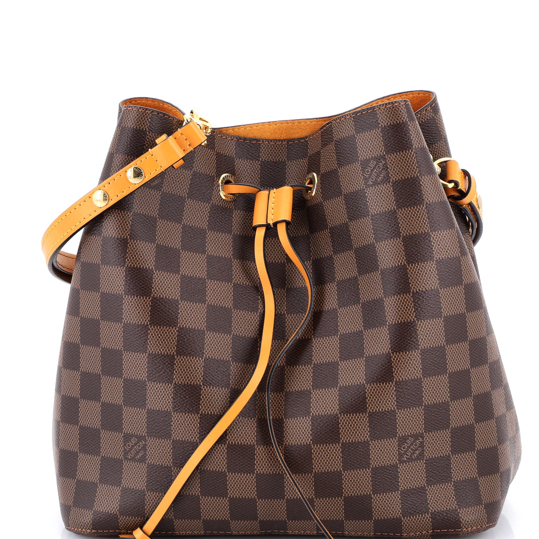 Louis Vuitton NeoNoe Handbag Damier with Leather MM